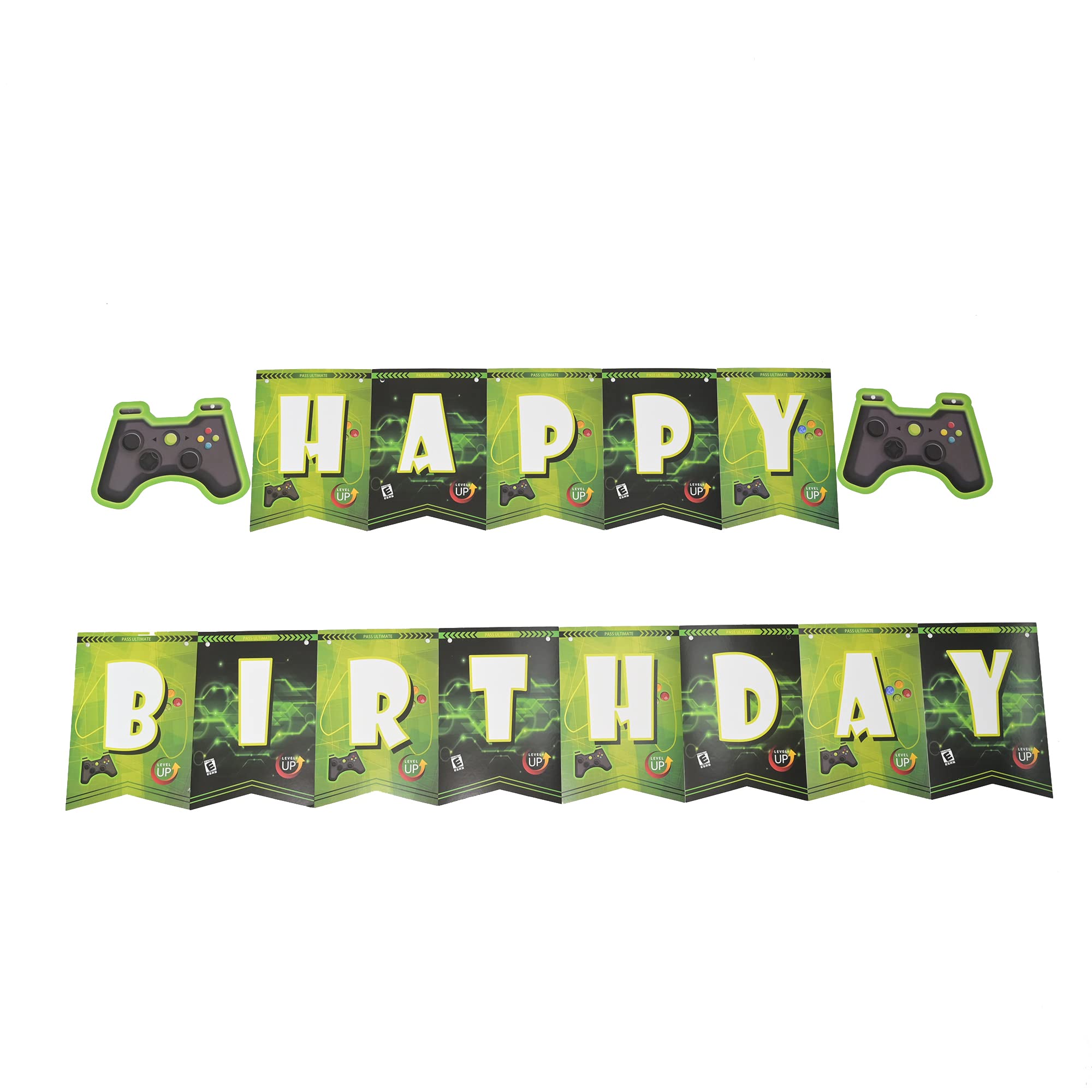 Vibrant Happy Birthday Banner - Colorful Party Decorations & Bunting for Kids Birthday Celebrations - Perfect for Indoor/Outdoor Parties, Game Rooms & Birthday Photo Backdrops