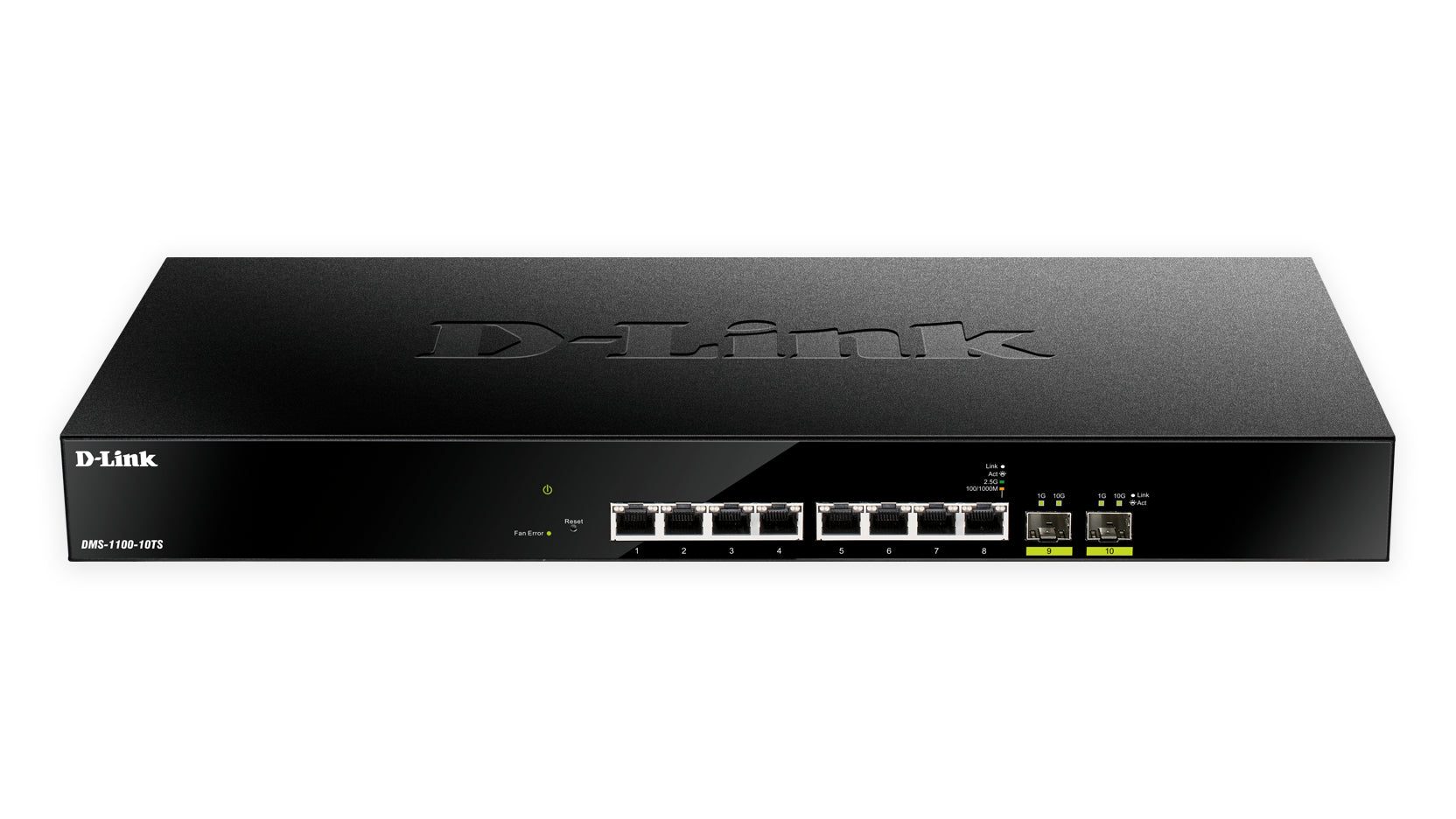 D-Link DMS-1100-10TS 8-Port Gigabit Ethernet Managed Switch with 2 x 10GbE SFP+ Ports - High-Speed Network Switch for Office, Data Center & Enterprise Networking