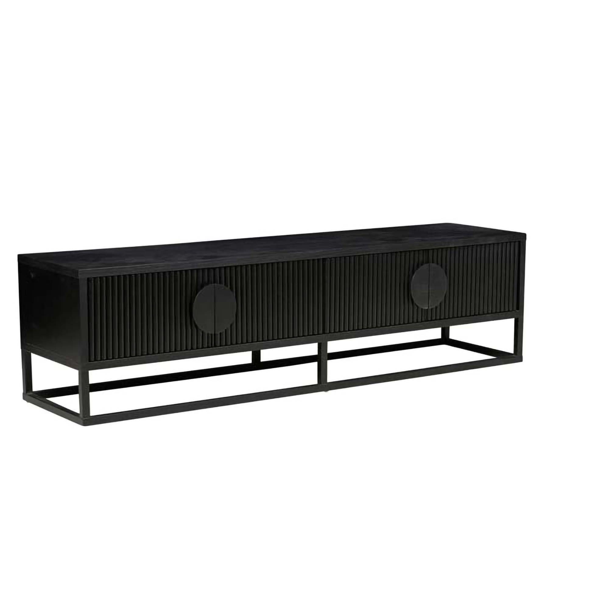 Benjamin Ripple Entertainment Unit - Modern TV Stand with Storage for Living Room, Bedroom & Home Theater - Perfect for 65 Inch TV & Media Storage