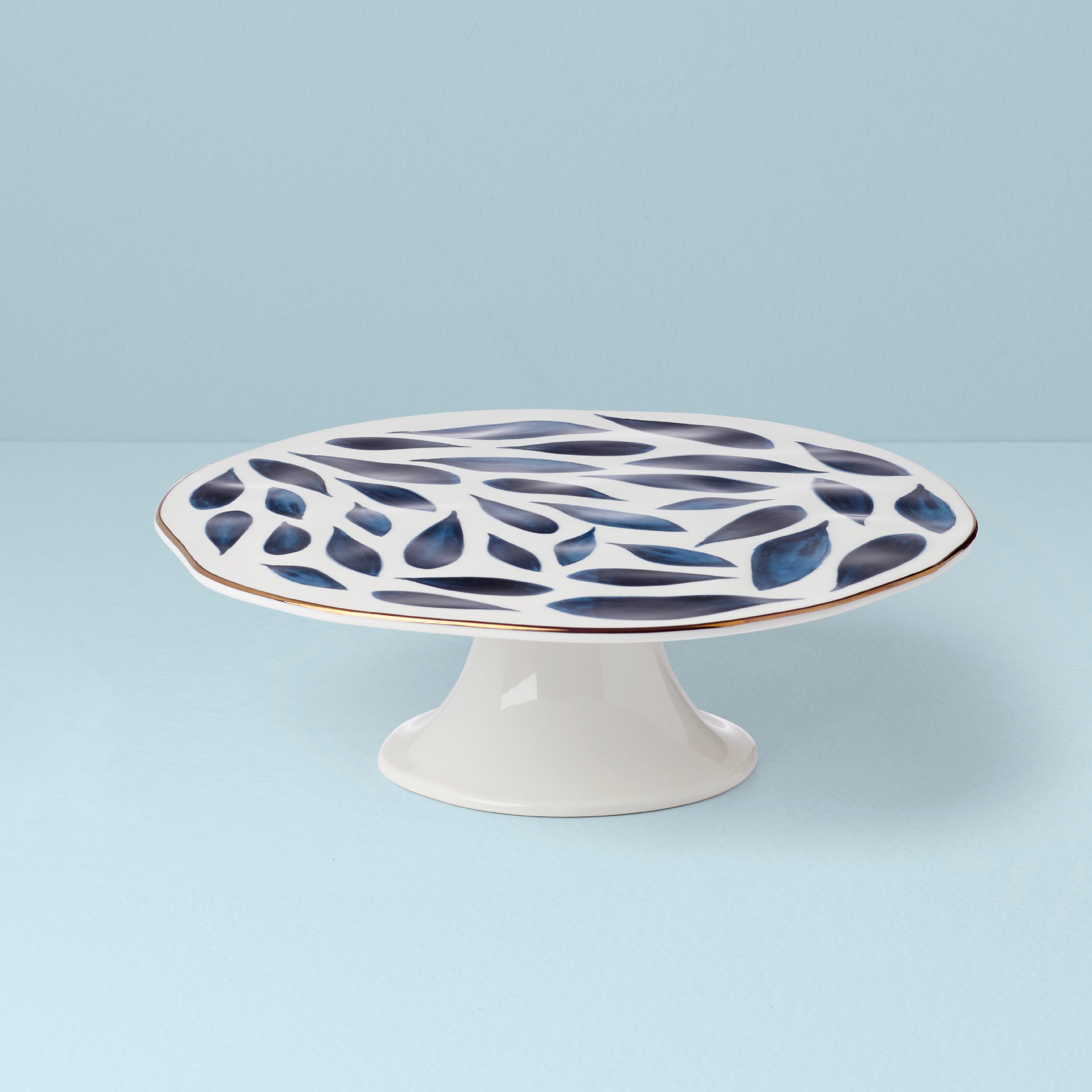 Blue Bay Cake Plate - Elegant Ceramic Serving Dish for Desserts, Cakes & Pastries - Perfect for Parties, Weddings & Tea Time