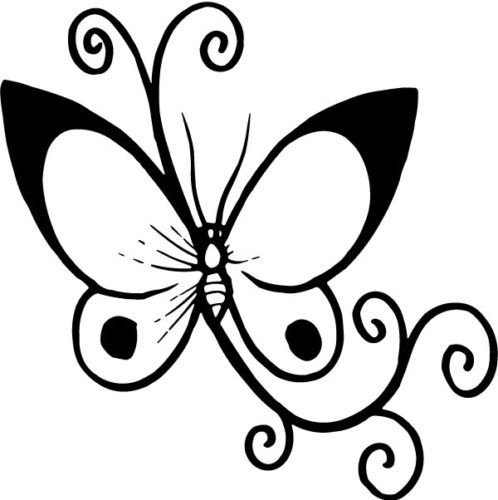 Butterfly A370 Vinyl Decal Sticker - Waterproof Die-Cut Decals for Car Windows, Walls, Laptops, MacBooks, Toolboxes & Smooth Surfaces - Perfect for Home Decor, Vehicle Customization & Personalizing Devices