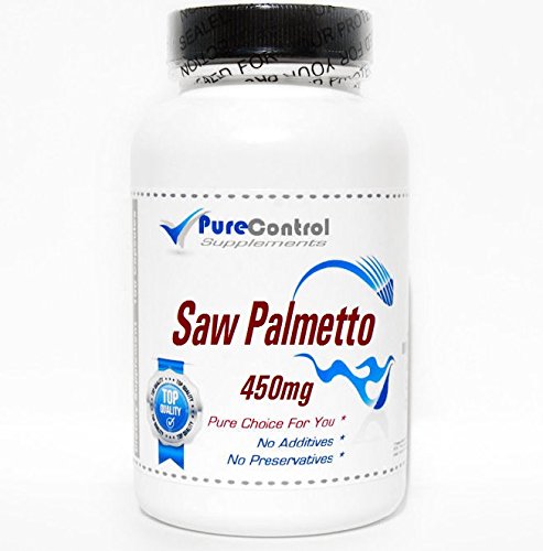 PureControl Supplements Saw Palmetto 450mg - 100 Capsules | Natural Prostate Support for Men | Herbal Supplement for Urinary Health & Hair Growth | Perfect for Daily Wellness Routine