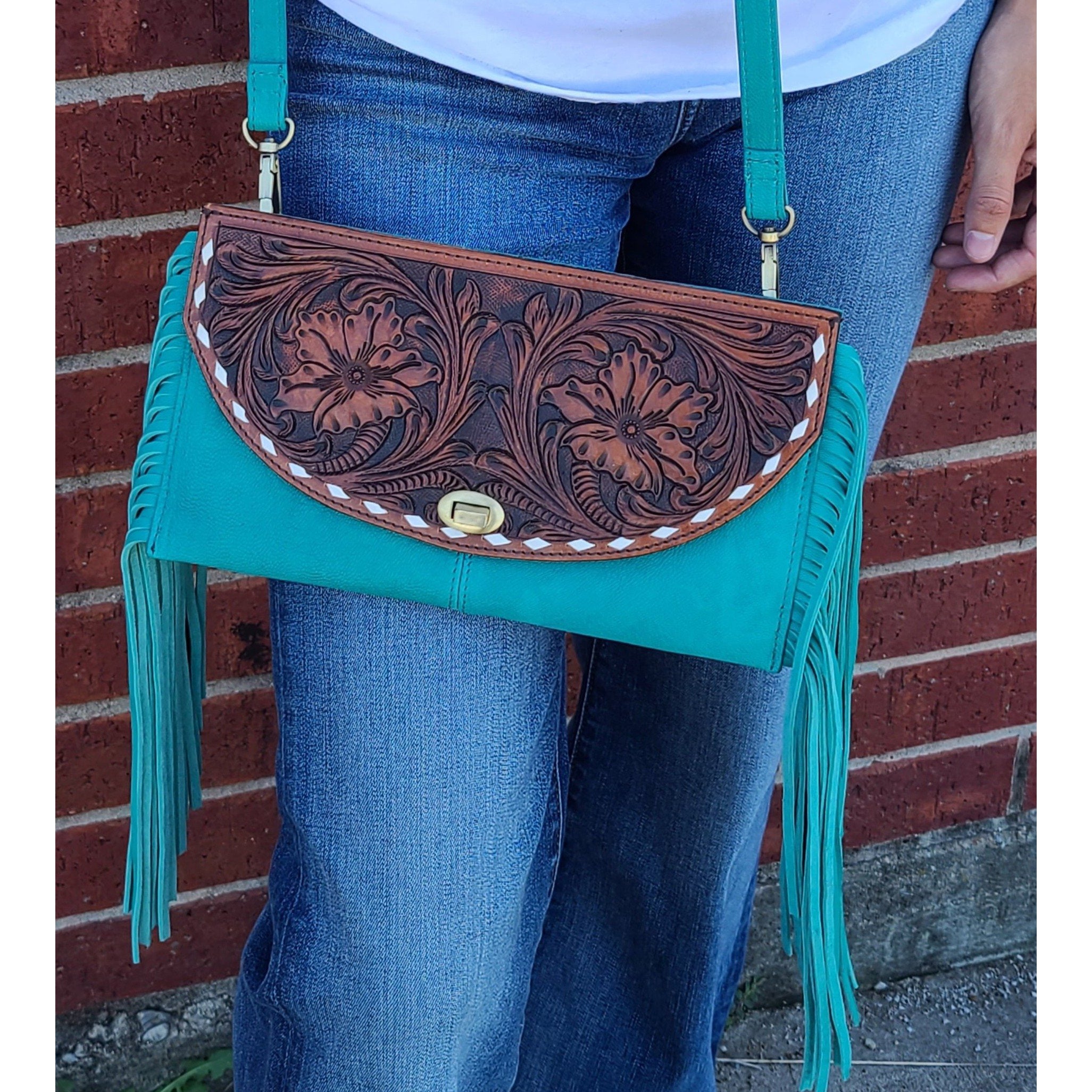 American Darling Turquoise Crossbody Bag for Women - Stylish & Lightweight Shoulder Purse - Perfect for Travel, Shopping & Everyday Use