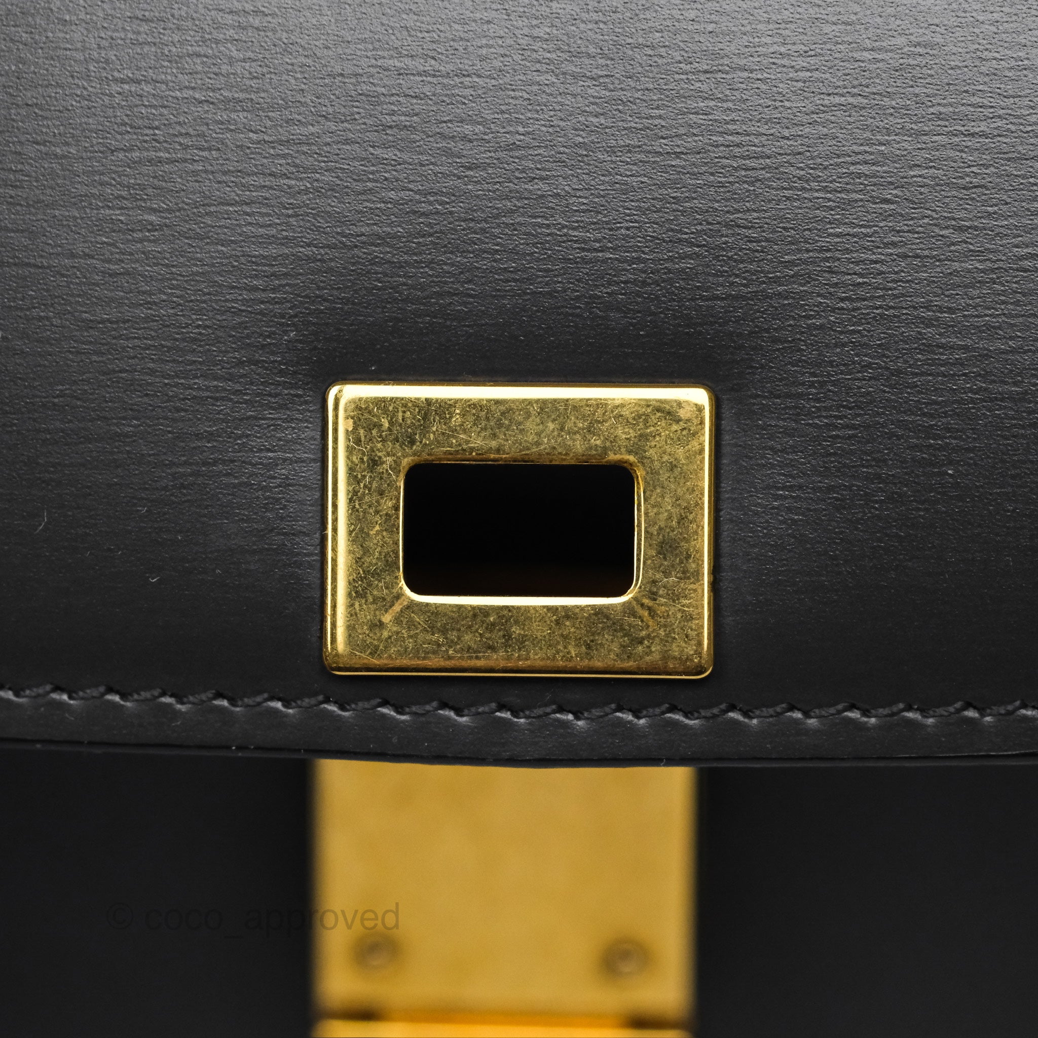 Celine Teen Classic Box Flap Bag in Dark Grey Box Calfskin Leather - Perfect for Work, Travel & Everyday Luxury