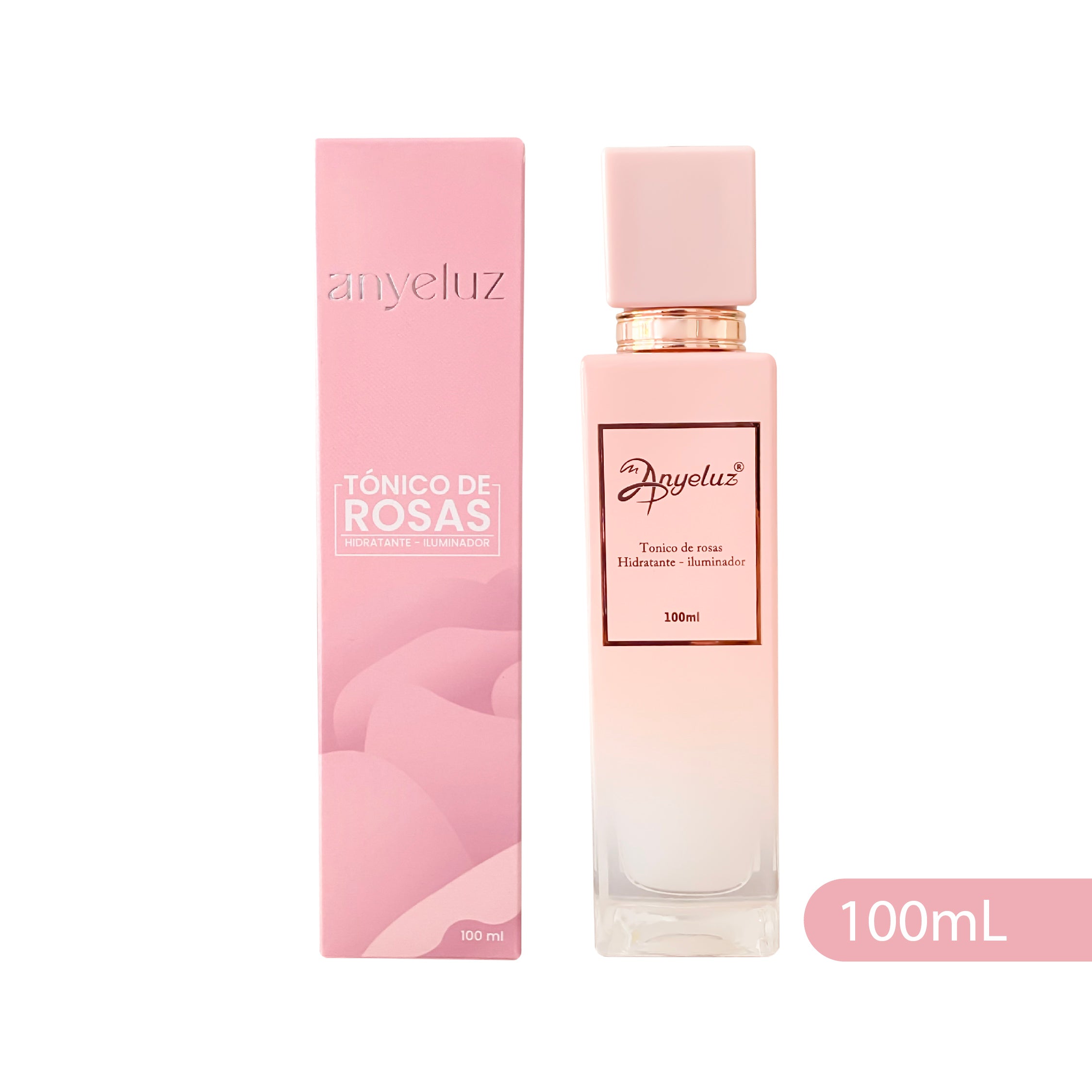 ANYELUZ Rose Tonic - Hydrating & Brightening Facial Toner for Glowing Skin | Perfect for Morning & Night Skincare Routine
