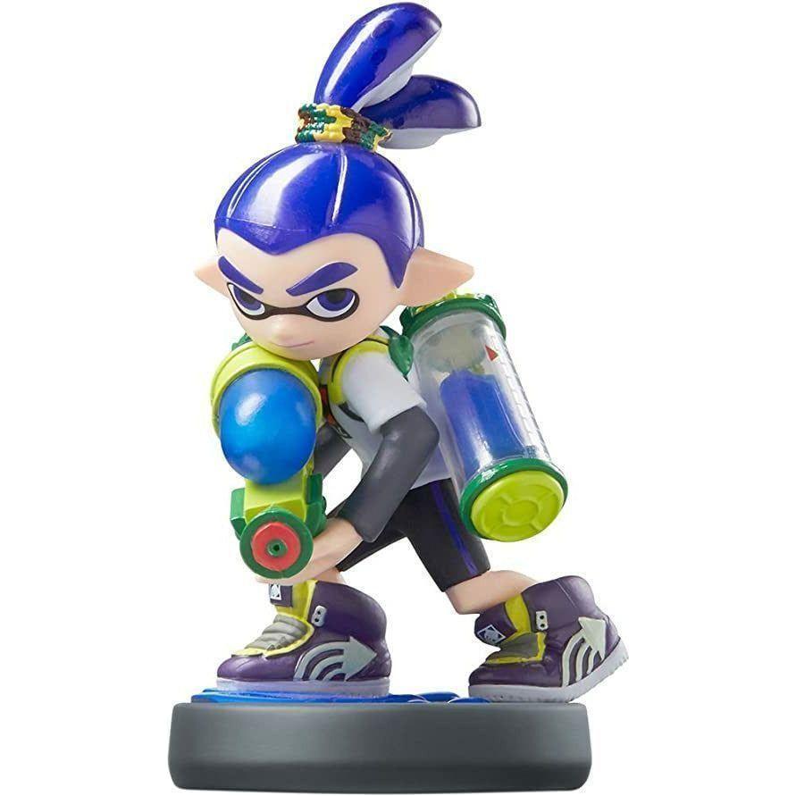 Official Splatoon Inkling Boy Amiibo Figure - Compatible with Nintendo Switch, Wii U - Collectible Gaming Accessory for Splatoon Fans - Perfect for Gaming, Display & Gift Giving