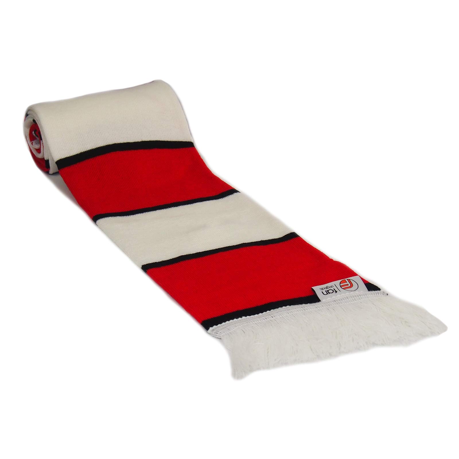 Retro Man United Soccer Scarf - Red White Black for Fans & Games