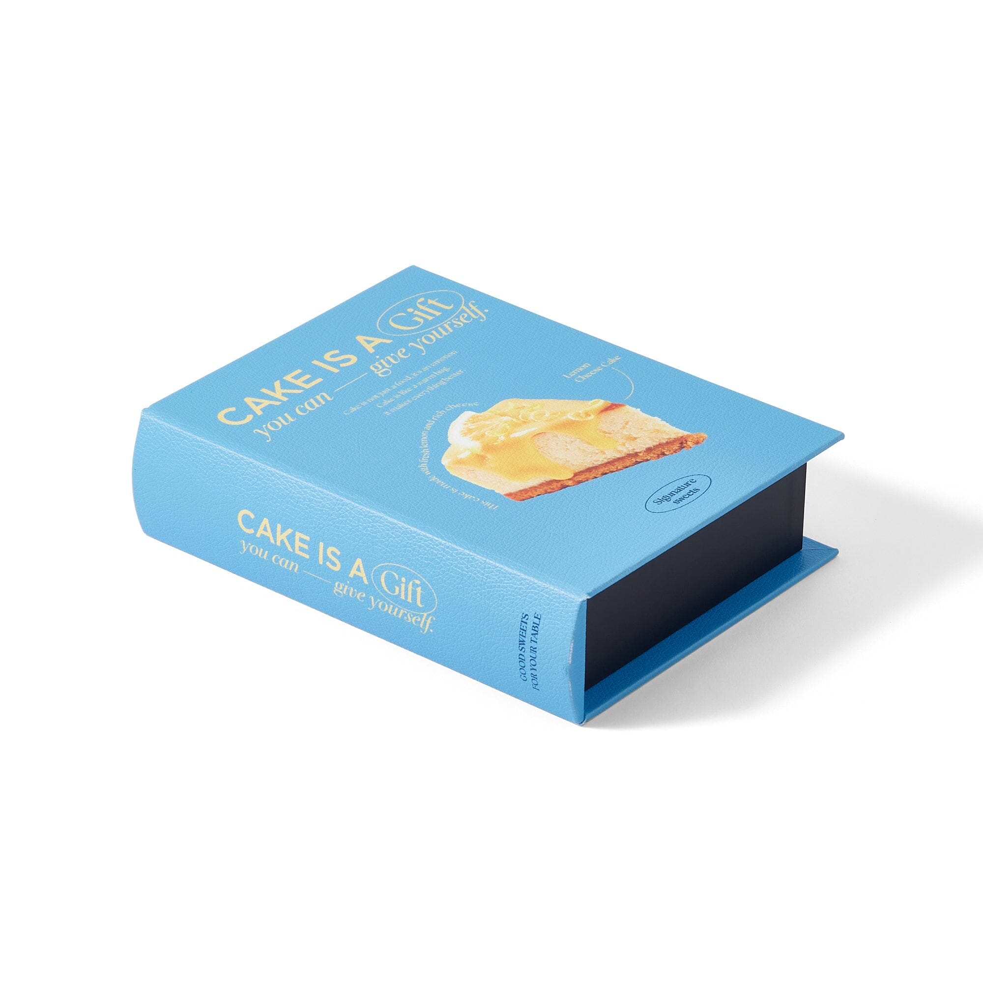 Small Blue Cafe Book Box - Stylish Storage for Books & Coffee Essentials | Perfect for Home, Office & Gifts