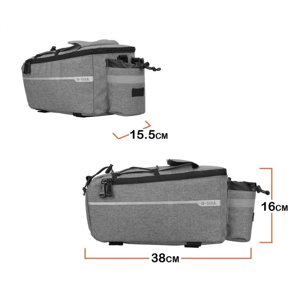 **Insulated Bike Rear Rack Bag - Waterproof Bike Trunk Cooler Bag for Warm or Cold Items | MTB Pannier Bag for Commuting, Camping & Outdoor Adventures**