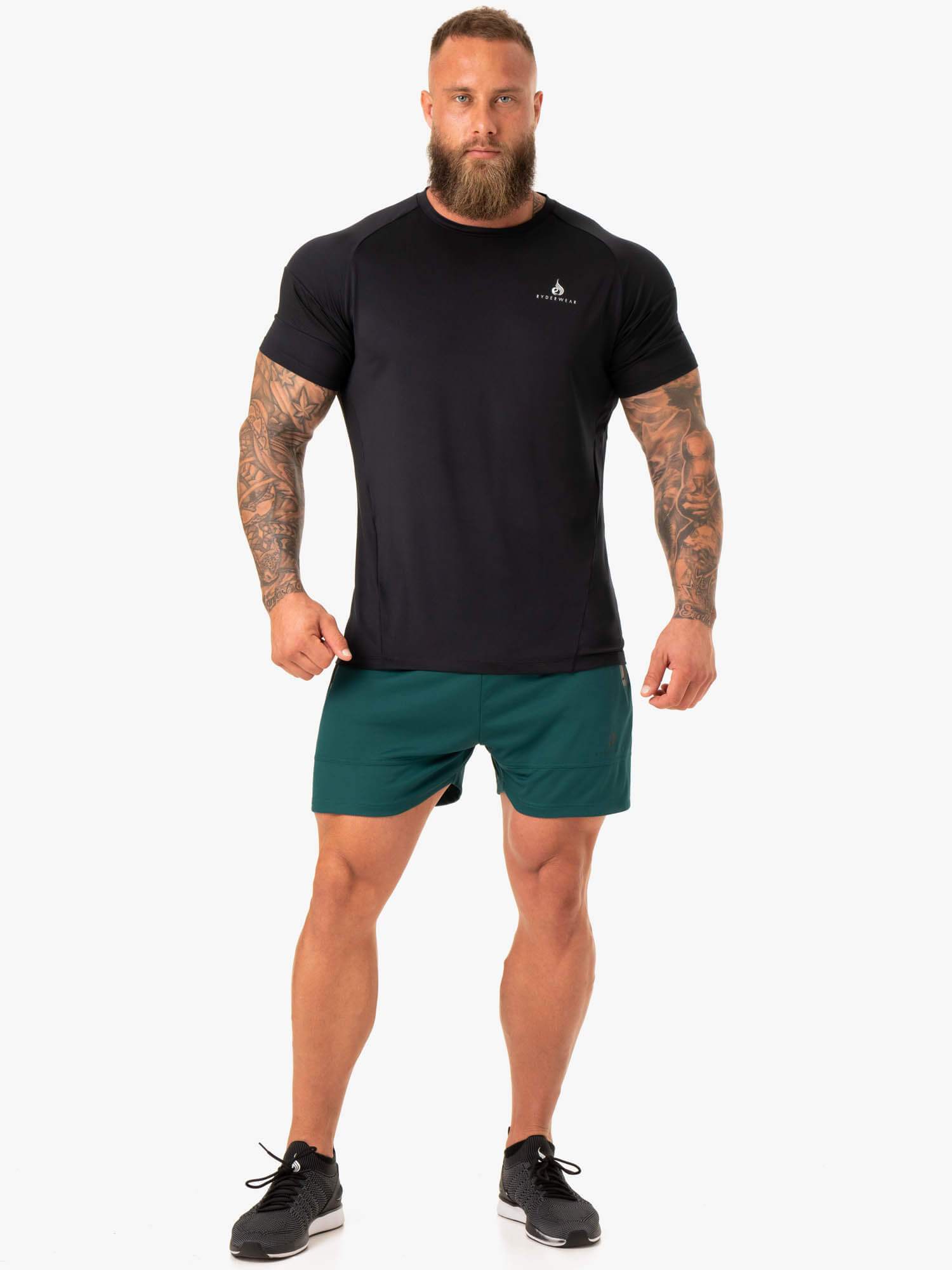 Men's Action Mesh Shorts - Emerald Green Quick-Dry Athletic Shorts for Running, Gym & Outdoor Sports | Lightweight & Breathable Workout Shorts