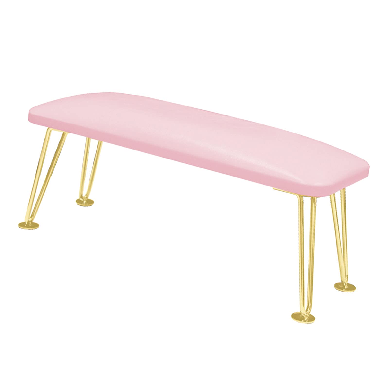 Sharplace Professional Stainless Steel Nail Arm Rest with Cushion - Pink | Nail Technician Tool for Manicure, Pedicure & Nail Art | Perfect for Nail Dust Collector & Nail Dryer Use in Salon & Home Spa