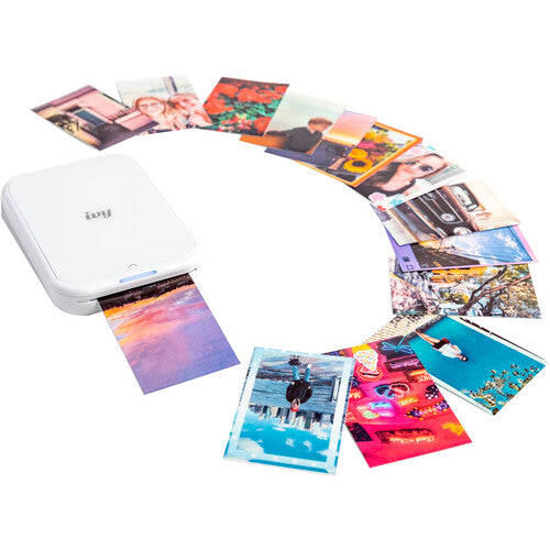 Canon IVY 2 Mini Photo Printer - Wireless Portable Instant Printer for Smartphones (White) | Print Memories Anywhere, Perfect for Travel, Parties & Scrapbooking