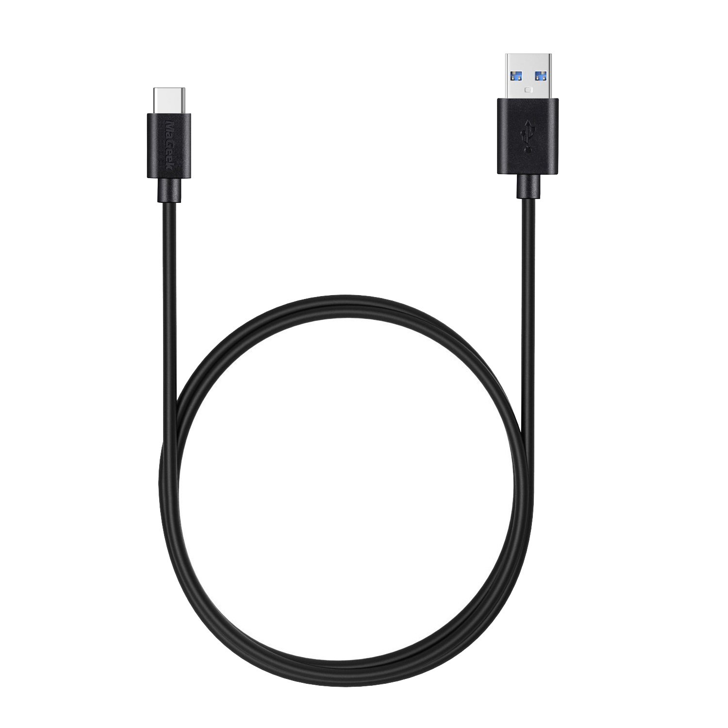 3.3ft USB Type C to USB 3.0 Fast Charging Cable - Compatible with Samsung Galaxy S8/S8+, MacBook, Nintendo Switch, Sony XZ, LG V20/G5/G6, HTC 10 - High Speed Data Sync & Charging for Phones, Laptops, Gaming Consoles (Black) - Perfect for Home, Office & Travel Use