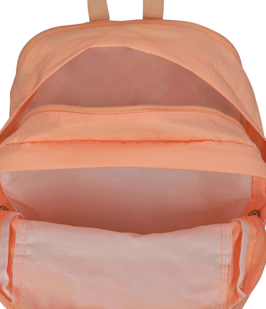 JanSport Big Student Backpack - Durable Laptop Backpack for School & College, Peach Neon Color, 15-Inch Laptop Compartment - Perfect for High School, University & Travel