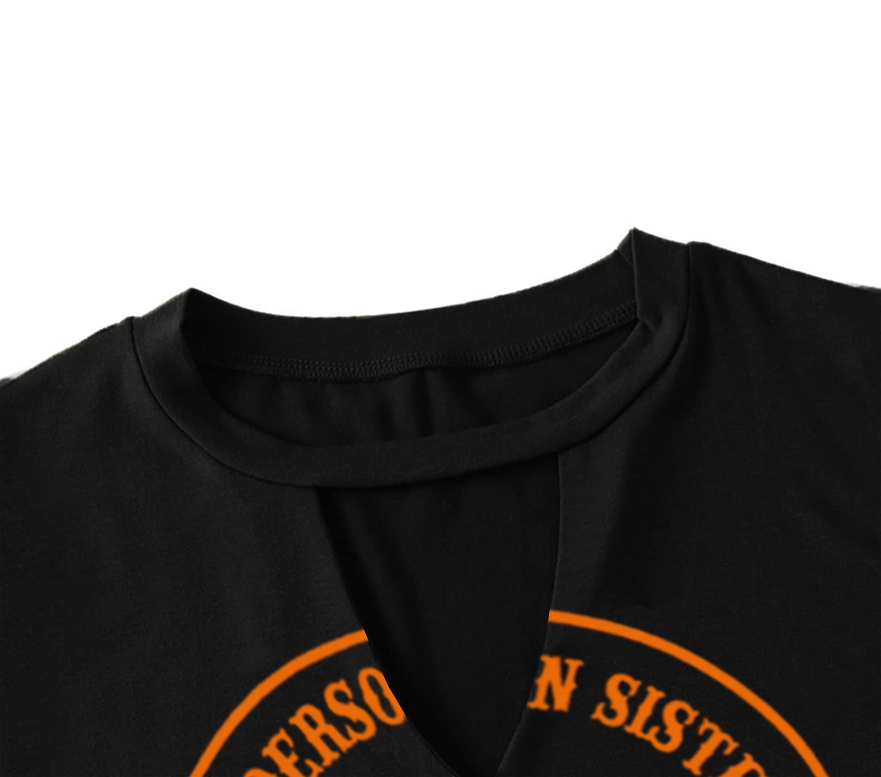 MAIHUN Halloween T-Shirt for Women - Hocus Pocus Sanderson Sisters Horror Movie Tee - Scary Witch Themed Top for Halloween Parties, Costume Events & Horror Movie Nights