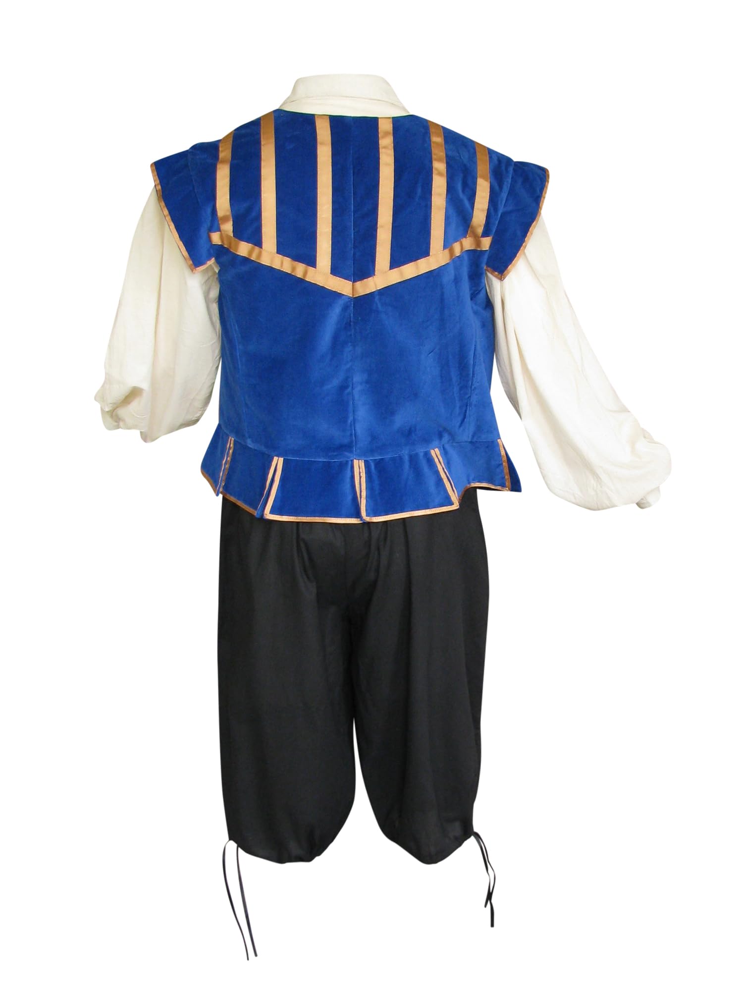 Men's Renaissance Doublet 3 Piece Costume Set for Ren Faire, Pirate & Medieval Cosplay | Historical Reenactment, LARP & Theater Performances