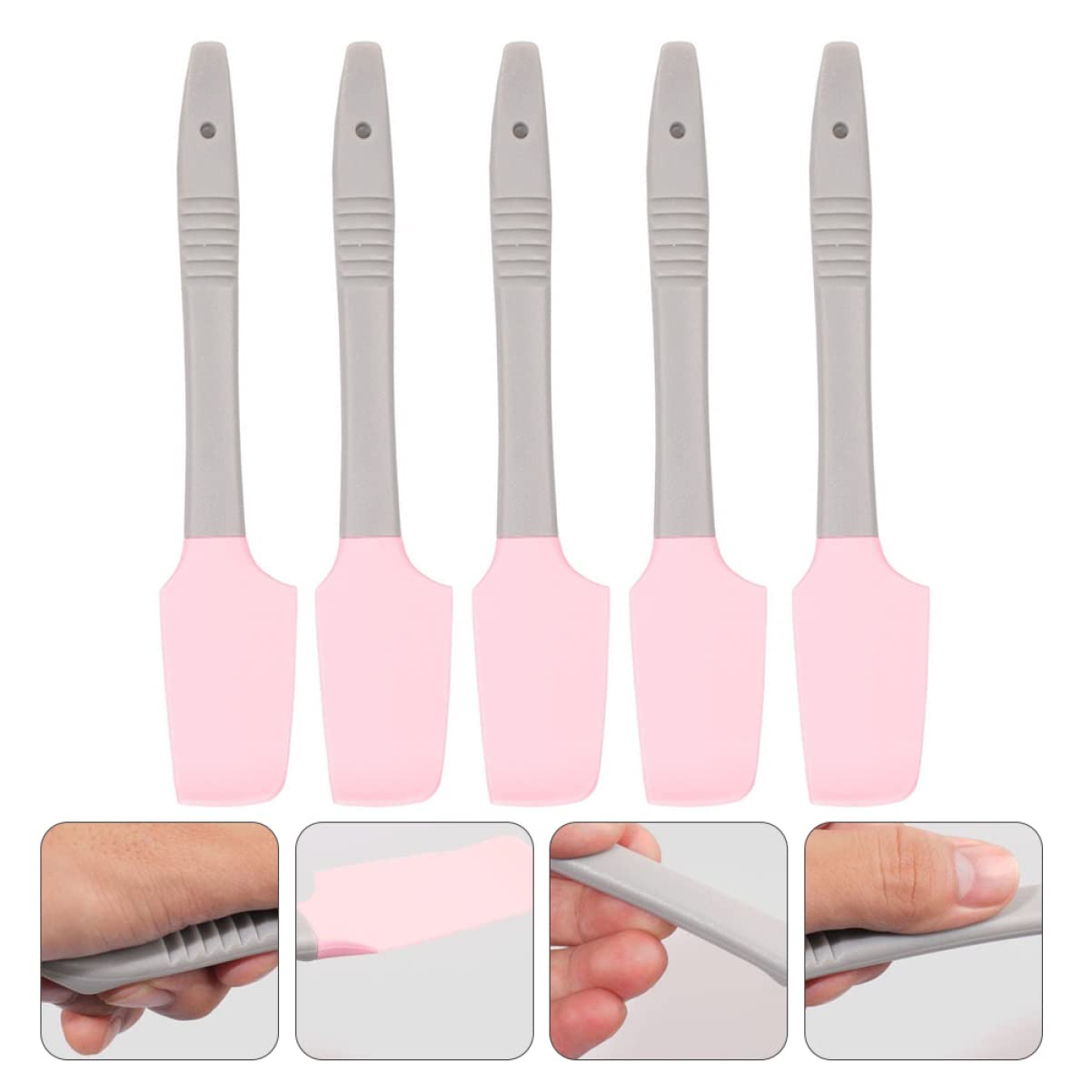 **Mipcase 10-Pack Pink Cosmetic Spatulas - Facial Cream Applicator, Wax Spatula, Makeup Mixing Tool for Lip Gloss, Creams & Waxing | Perfect for DIY Beauty, Salon & Travel Kit**