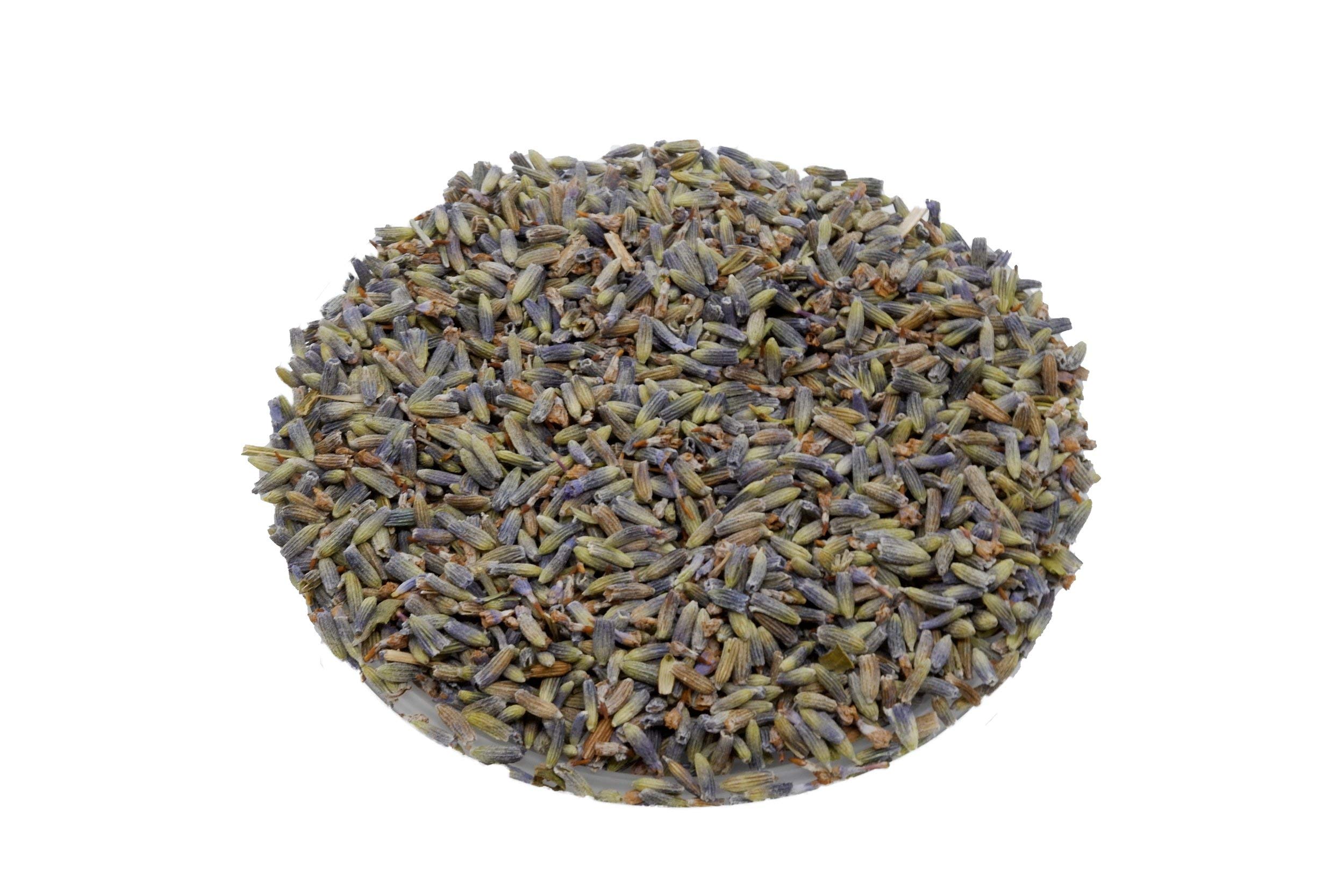 Premium Blue Lavender Florets by Uncle Roy's - 125g/1Ltr Tub - Perfect for Baking, Tea Blends & Aromatherapy