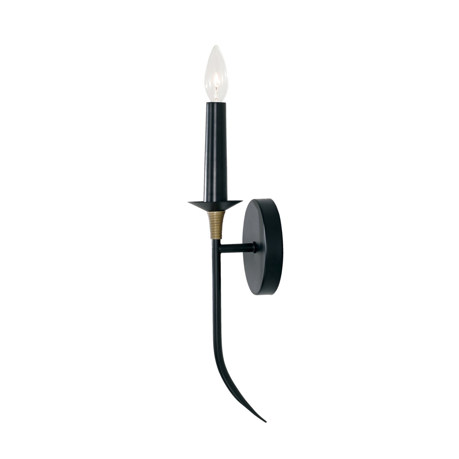 Capital Lighting One Light Wall Sconce - Modern Wall Light Fixture for Bedroom, Living Room & Hallway - Brushed Nickel Finish Indoor Lighting
