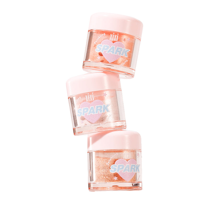 Xixi Dreamy Translucent Sparkling Highlighter Powder - Shimmering Face Makeup for Cheekbones & Brow Bone - Perfect for Night Out & Photo Shoots