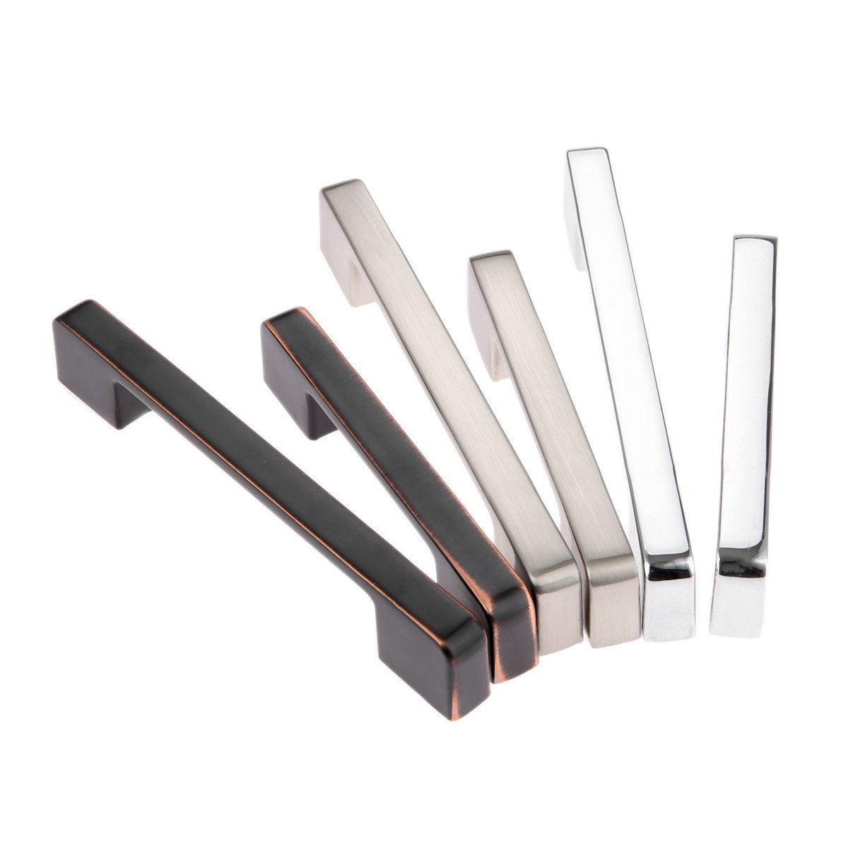5-Pack Stainless Steel Zinc Alloy Cabinet Handles - 192mm Modern Kitchen & Drawer Pulls for Cabinets, Cupboards, Dressers | Durable Hardware for Home, Office & Bedroom Furniture Upgrade