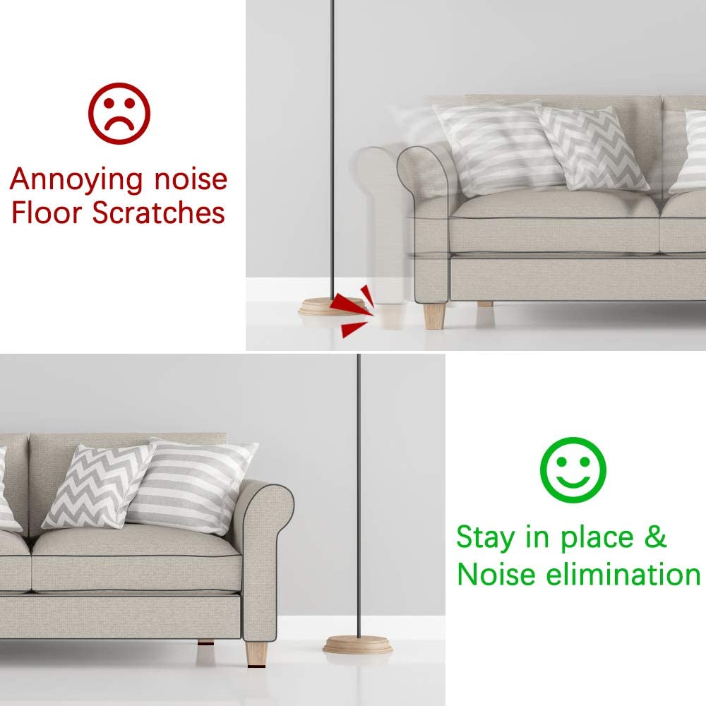 Yelanon Non Slip Furniture Pads - 24 Pack 2-Inch Self Adhesive Rubber Grippers for Hardwood Floors, Anti-Slide Furniture Leg Protectors for Couches, Chairs, Tables - Protect Floors & Reduce Noise (Home & Office Use)