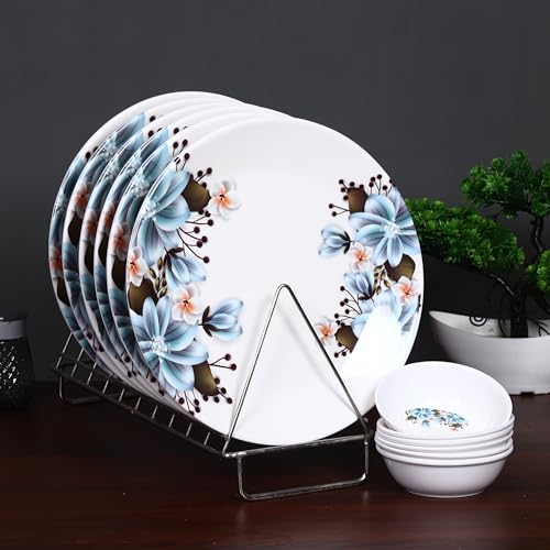Blue-6 Full Plates & 6 bowl