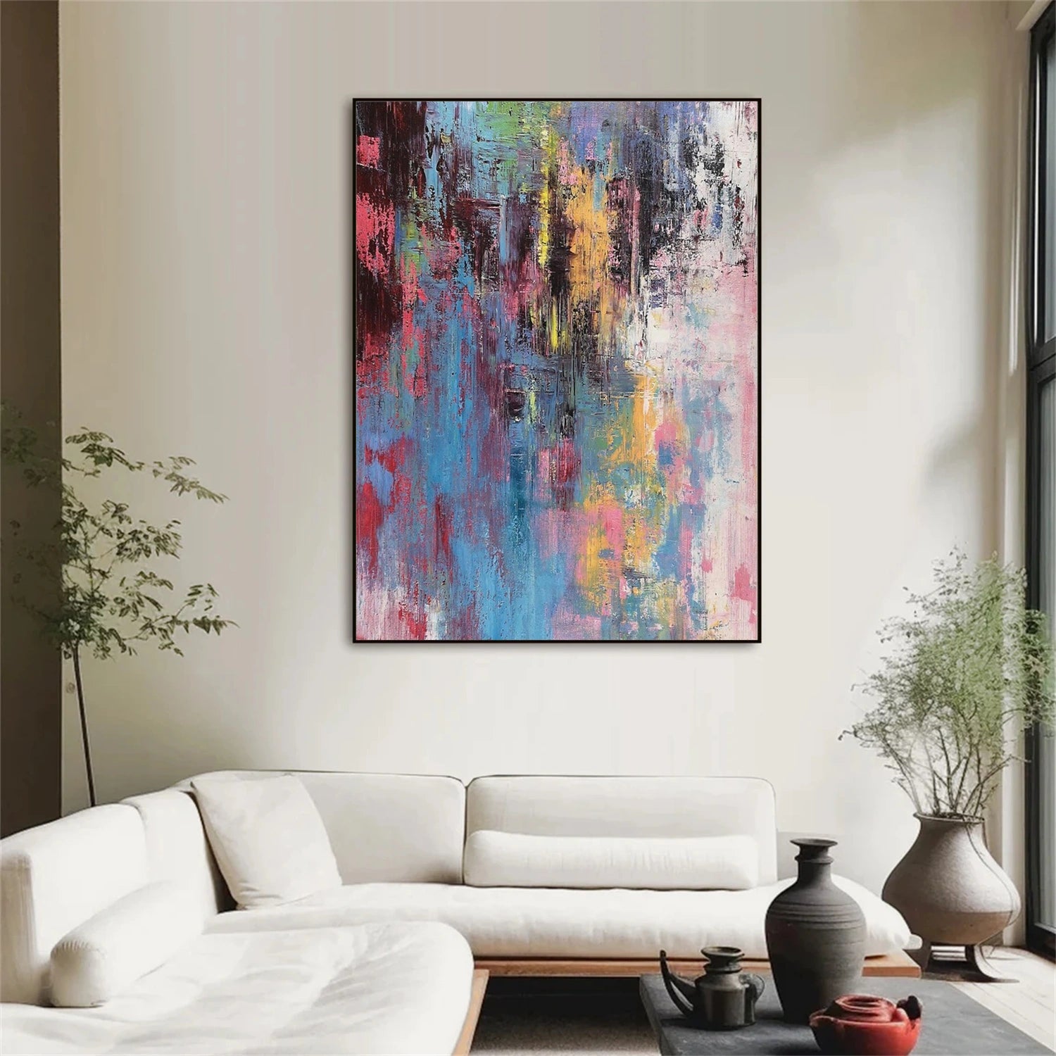 Vibrant Abstract Wall Art Painting #AB 472 - Modern Home Decor for Living Room, Bedroom & Office