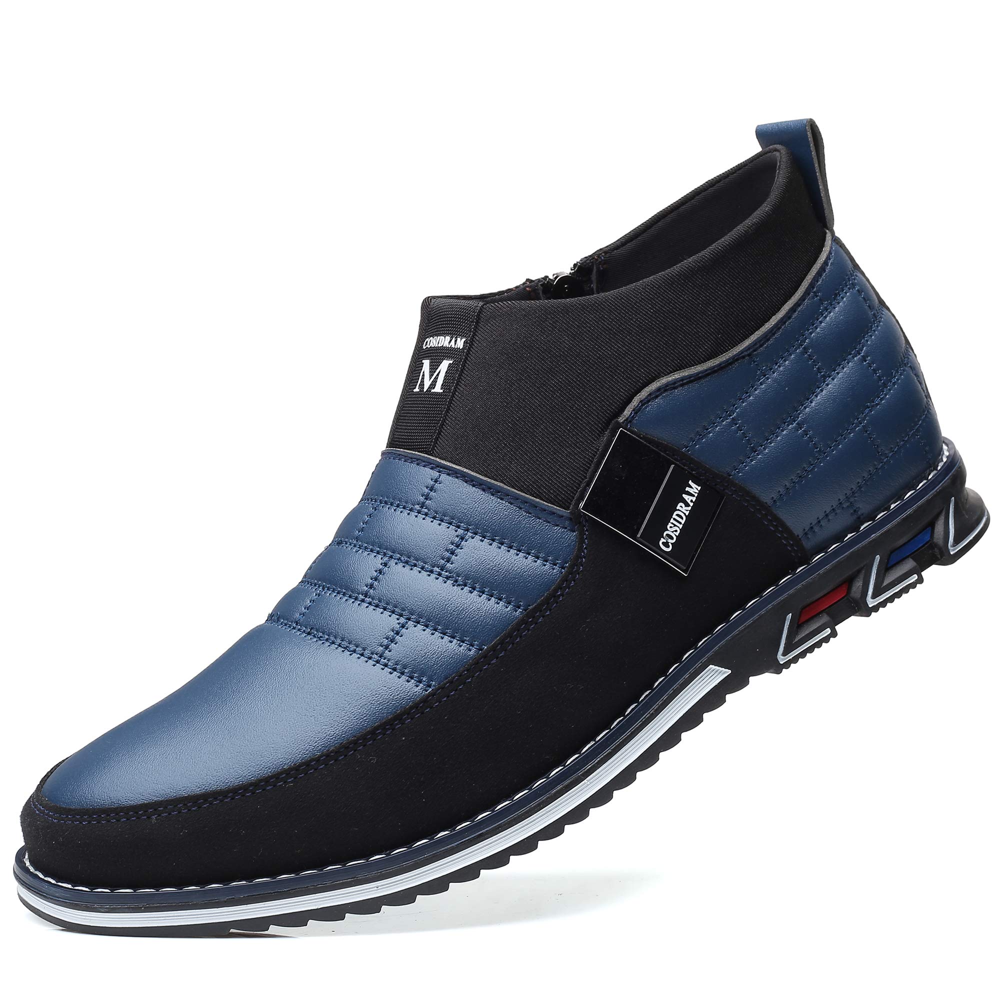 COSIDRAM Men's Casual High-Top Loafers - Comfortable Walking Sneakers Boots for Men | Breathable Slip-On Shoes for Work, Travel & Daily Wear