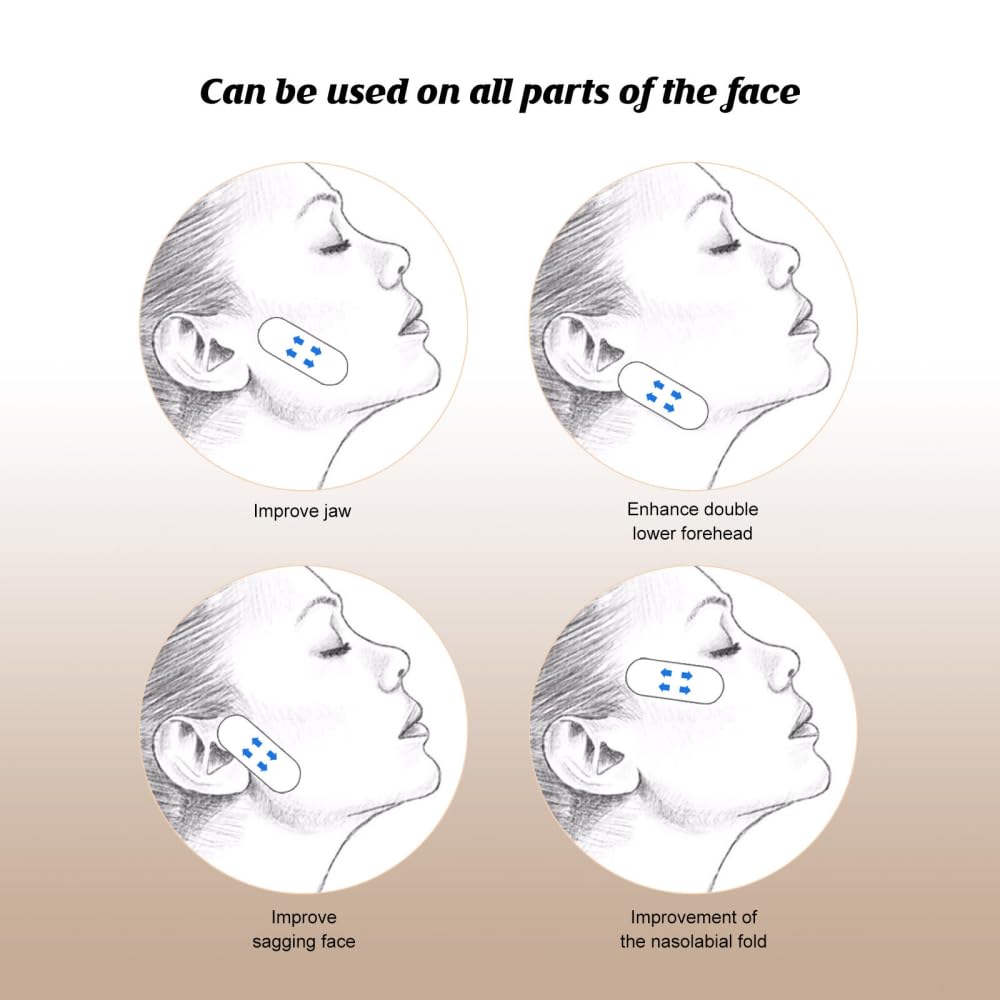 **120 Pcs V-Shape Facial Lifting Patches - Invisible & Waterproof for Quick Chin Lift, Double Chin Reduction & Jawline Contouring - Perfect for Daily Use, Special Events & Skincare Routine**