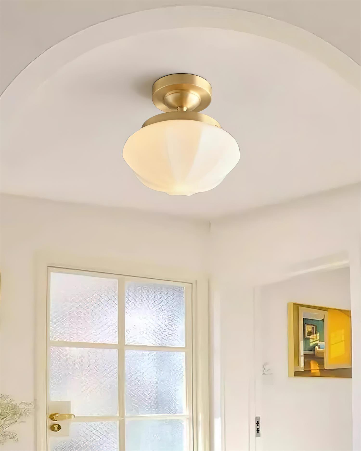 Pia Ricco Modern Ceiling Light Fixture - Dimmable LED Flush Mount for Living Room, Bedroom, Kitchen & Hallway - Energy Efficient Lighting Solution for Home & Office