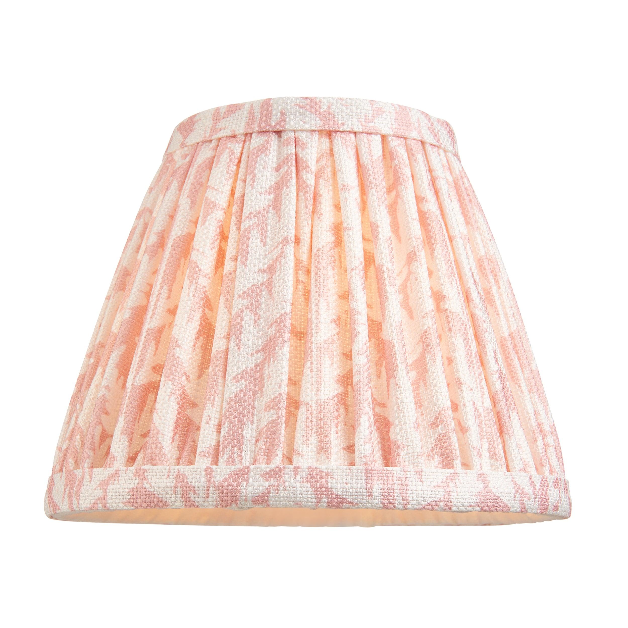 Burley Rechargeable LED Table Lamp with 16cm Peachy Keen Leaf Shade - Perfect for Bedside, Living Room, and Office Lighting