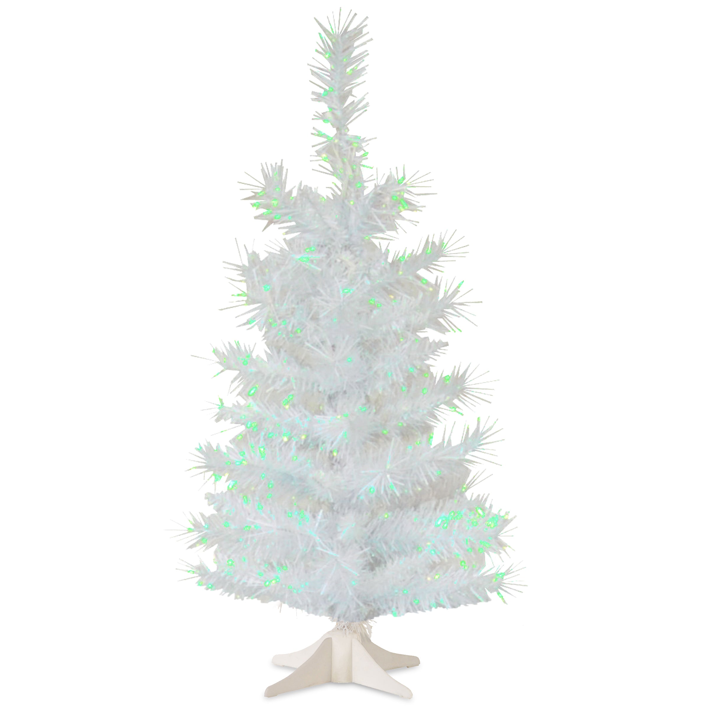 2 ft. White Tinsel Christmas Tree - Premium Artificial Holiday Decor for Home, Office & Party Decorations - Perfect for Xmas, Winter Celebrations & Festive Gatherings