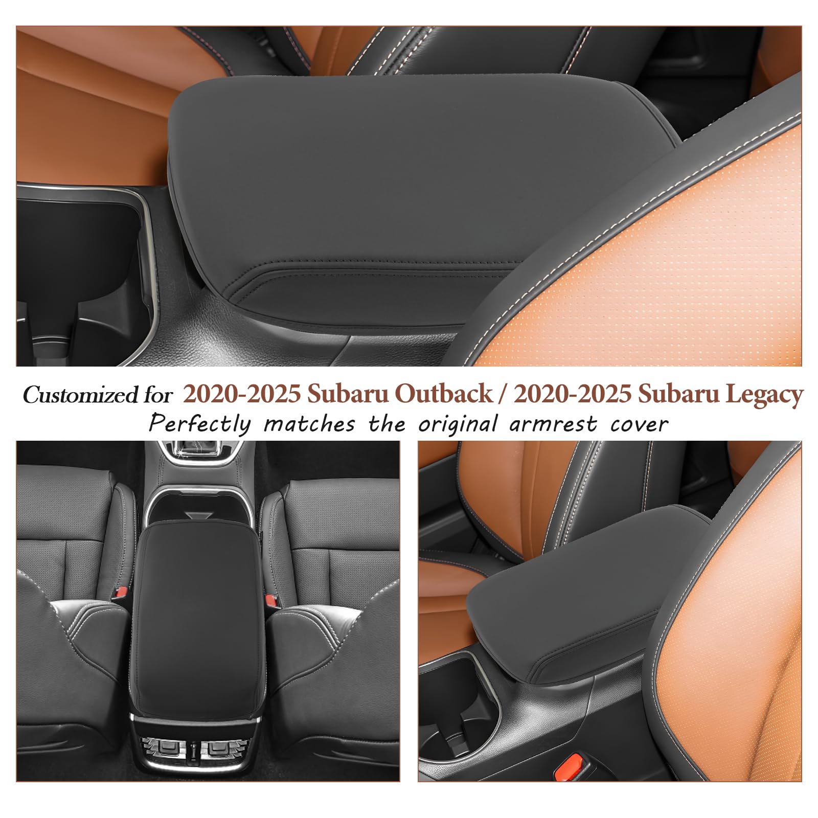 SKTU 2025 Subaru Outback Center Console Cover - Premium Armrest Protector for 2020-2025 Outback & Legacy Models - Soft Cushion Pad for Wilderness Edition - Perfect for Road Trips & Daily Commuting