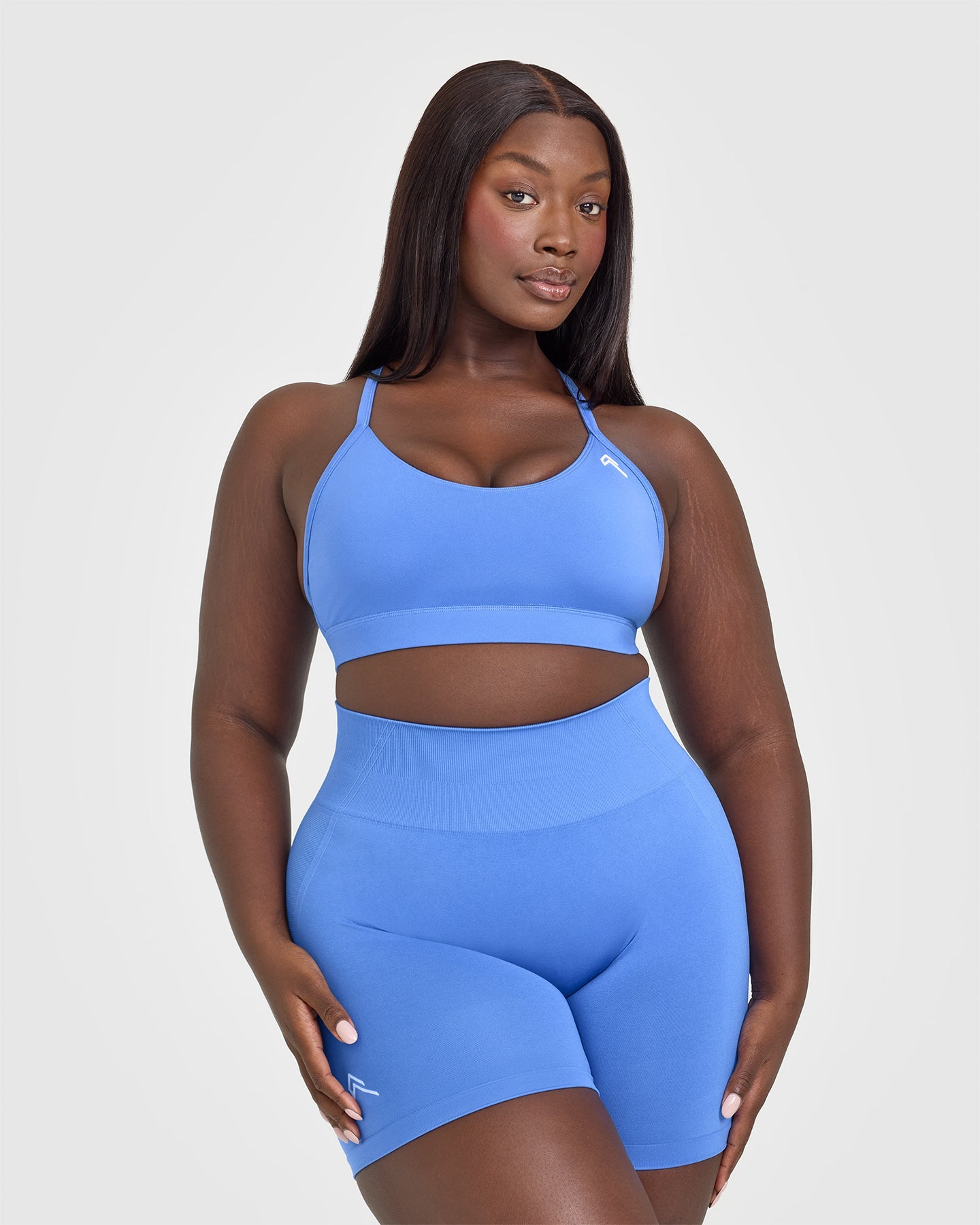 High-Performance Everyday Sports Bra for Women - Breathable & Supportive Workout Top in Glaucous Blue | Ideal for Yoga, Running & Gym