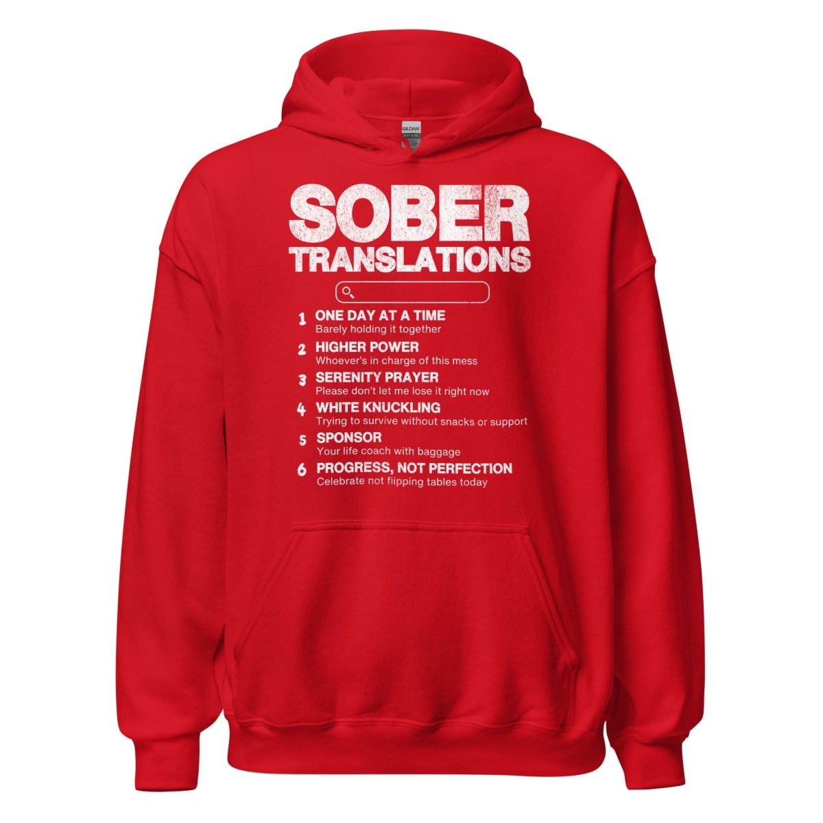 Funny Recovery Hoodie for Sobriety & Addiction Support - Comfortable & Inspirational Sober Apparel for AA Meetings & Daily Wear