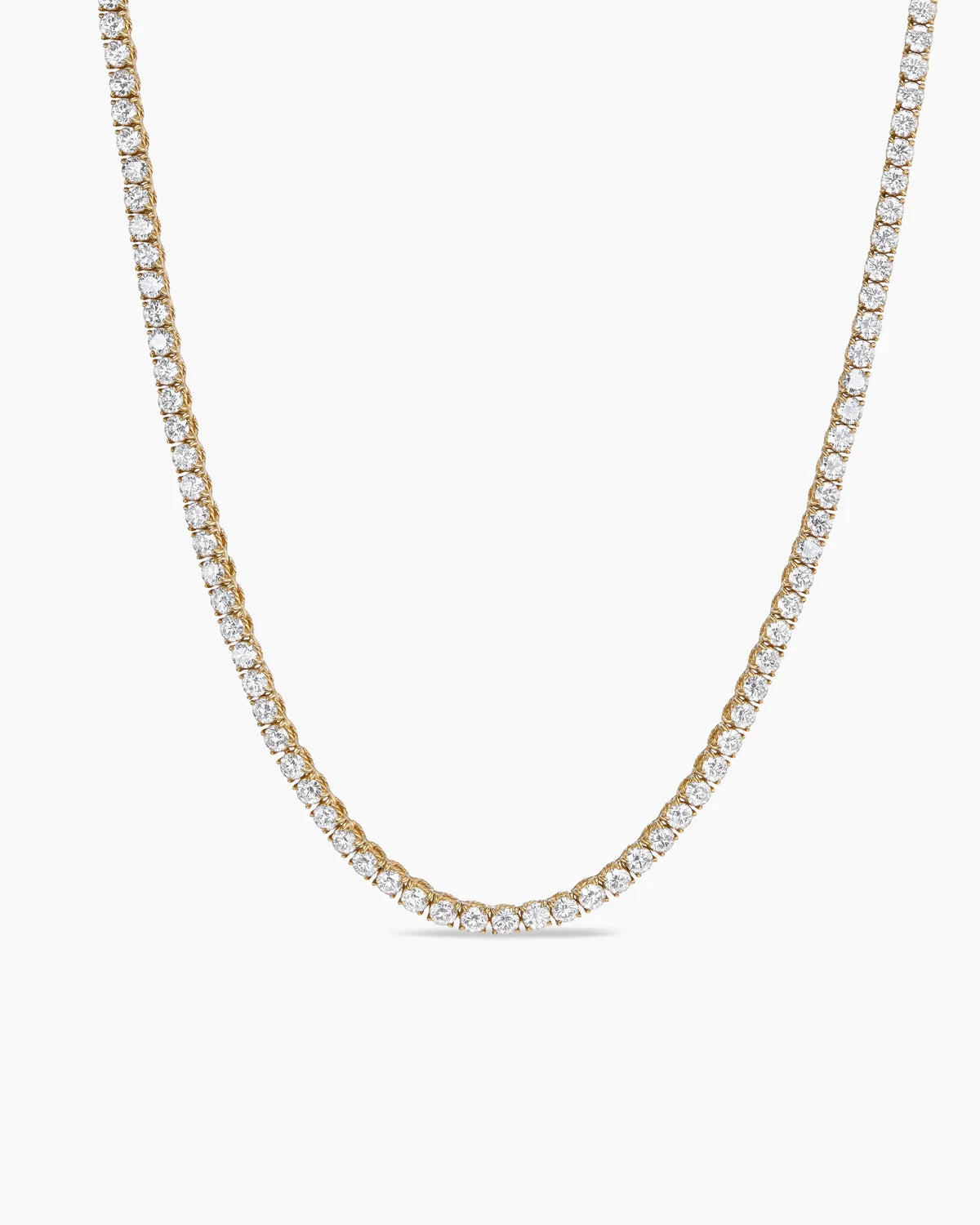 14K White Gold Plated Tennis Necklace Chain - 3mm Width, 18-24 Inch Adjustable Length - Perfect for Weddings, Parties & Everyday Elegance