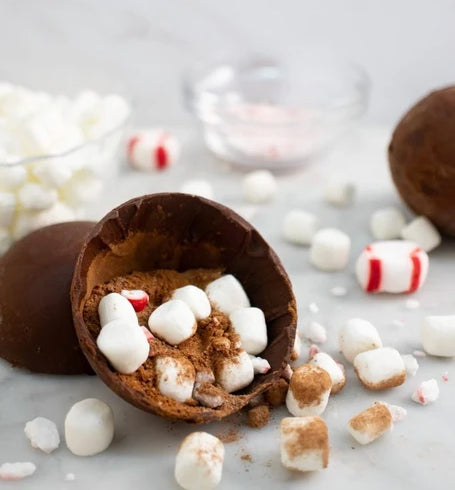 Premium Silicone Hot Chocolate Bomb Mold Set - DIY Chocolate Sphere Molds for Christmas, Valentine's, Birthday Gifts - Perfect for Holiday Baking & Hot Cocoa Bombs Making at Home