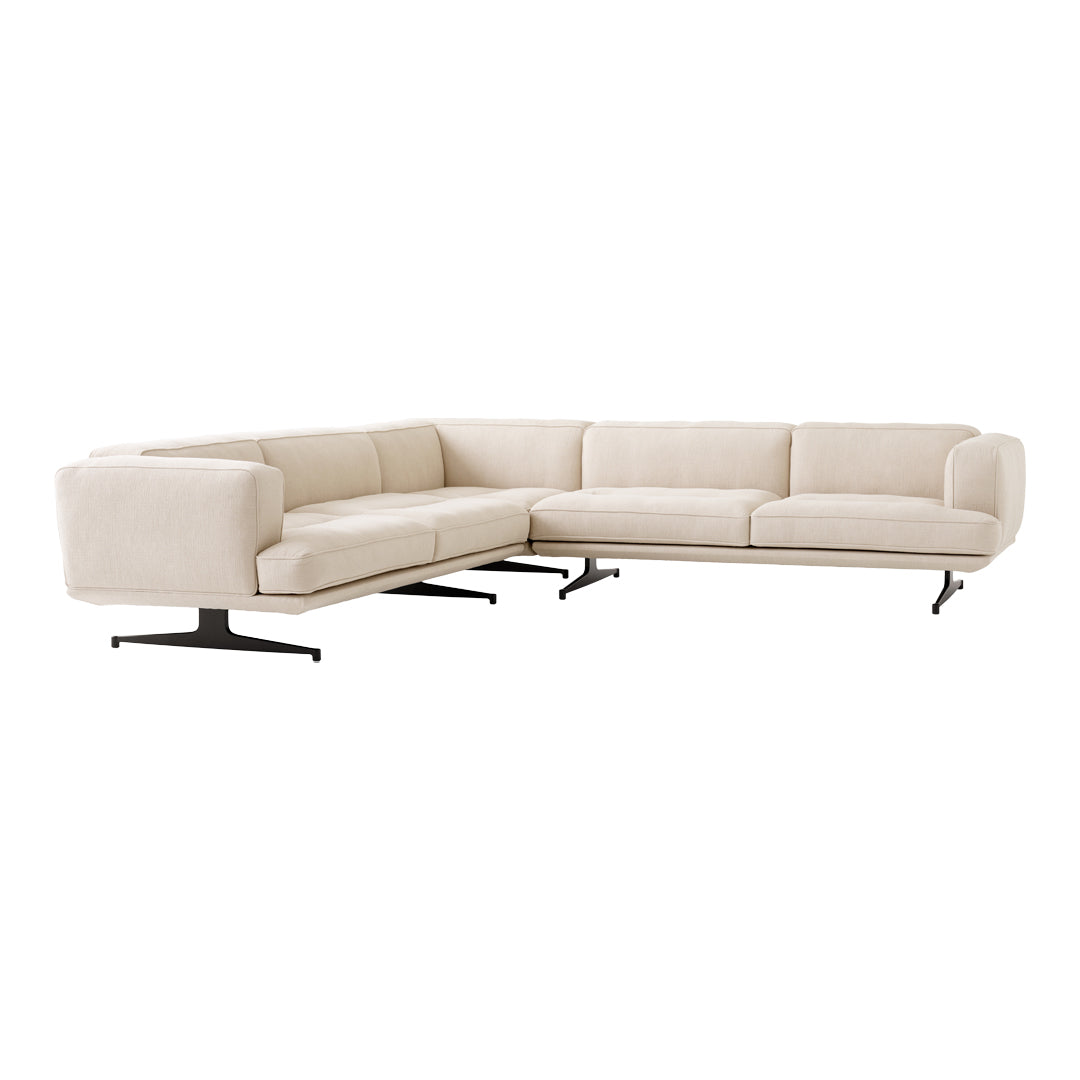 Comfortable Inland AV41 Corner Sofa - Modern L-Shaped Sectional Couch for Living Room, Lounge & Home Theater - Perfect for Small Spaces & Family Gatherings