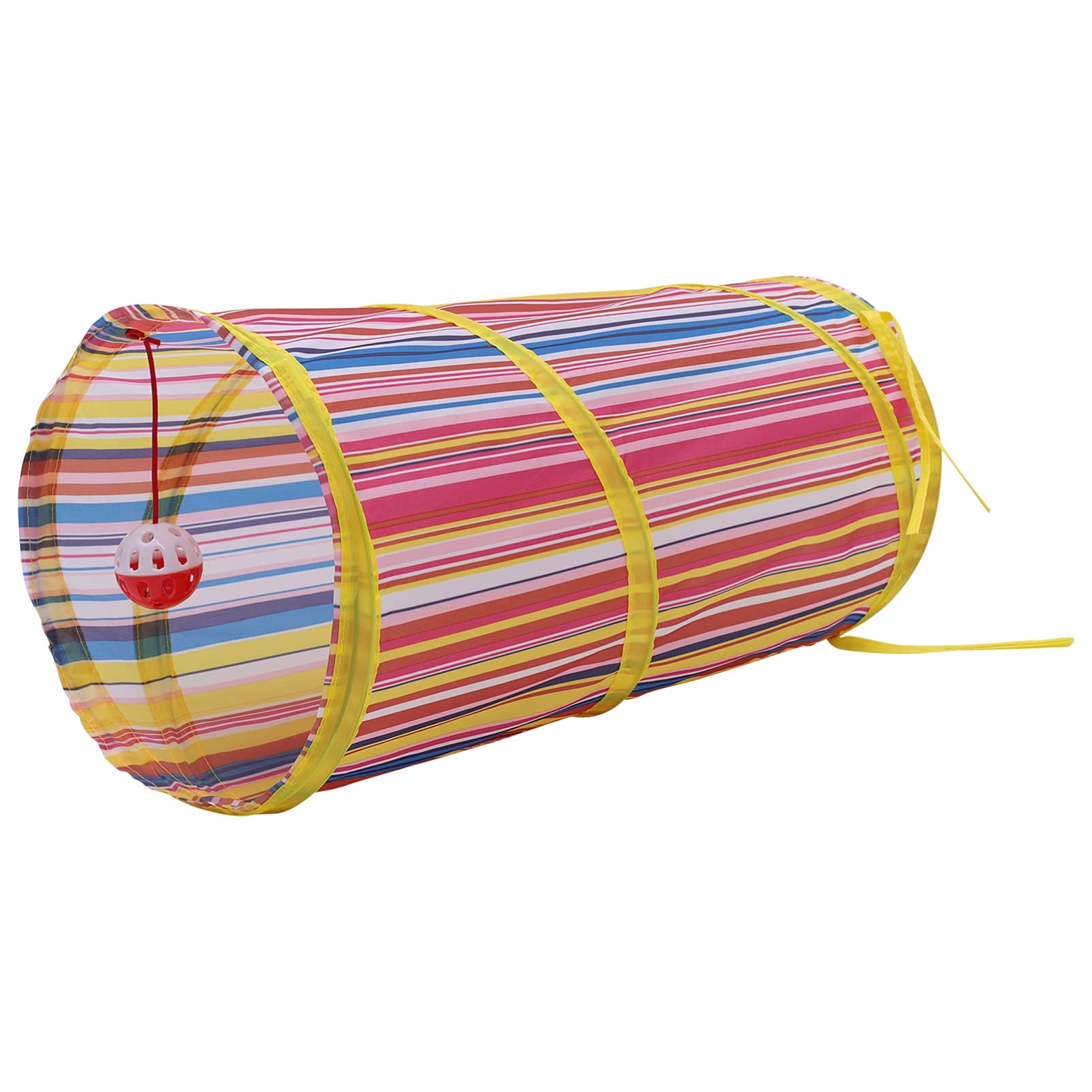 Balacoo Foldable Cat Toy Tunnel - Interactive Maze Play Tent with Crinkle House & Ball for Indoor Cats, Puppies, Rabbits | Perfect for Training, Exercise & Hide-and-Seek Games