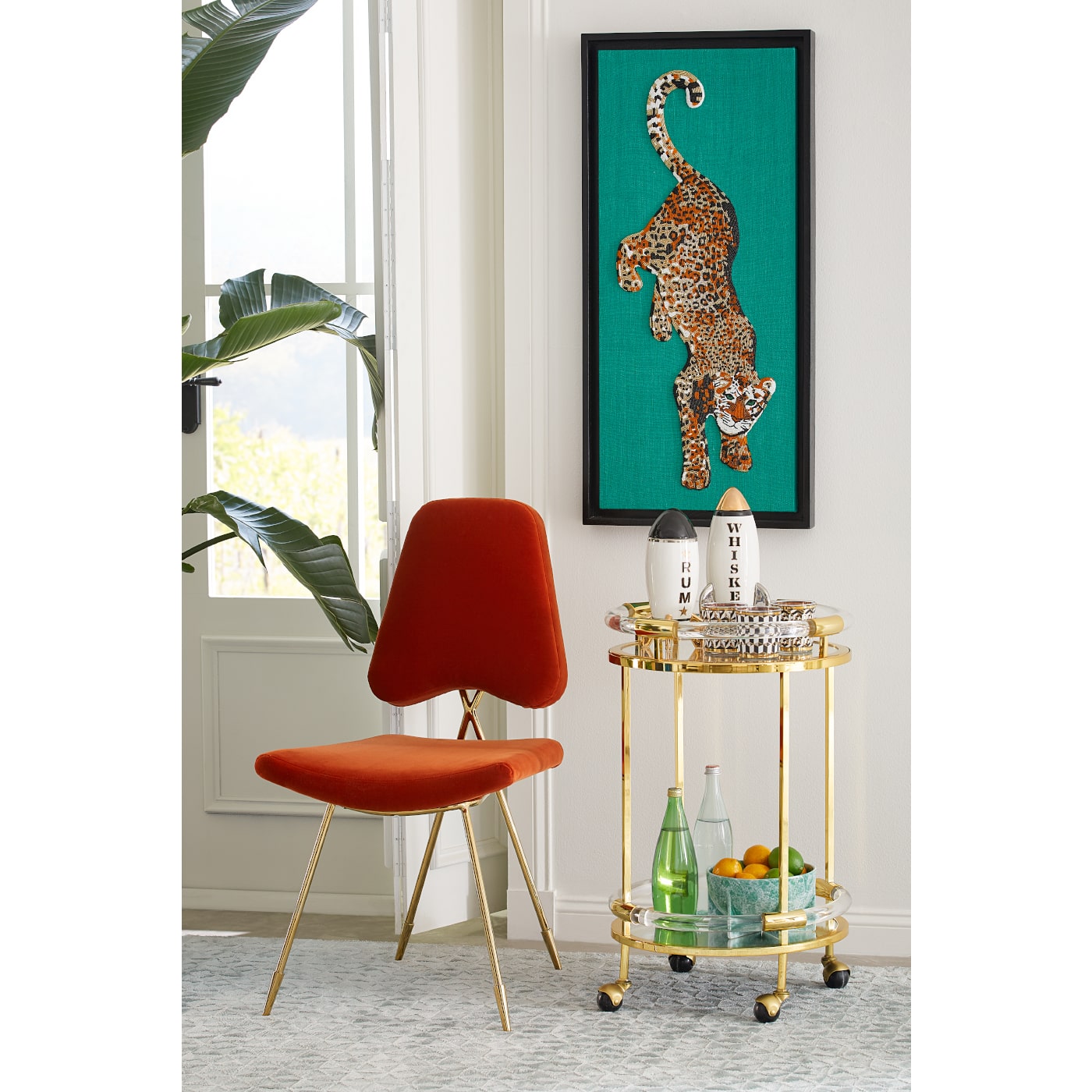 Leopard Beaded Art - Handmade Bohemian Beaded Leopard Wall Decor for Home, Office & Boho Chic Room Aesthetic | Perfect for Living Room, Bedroom, or Gift Giving