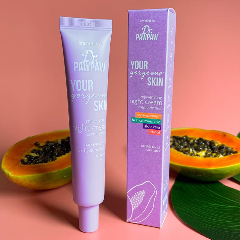 Dr. Paw Paw Rejuvenating Night Cream for Gorgeous Skin - Anti-Aging Moisturizer for Face & Neck - Perfect for Nighttime Skincare Routine