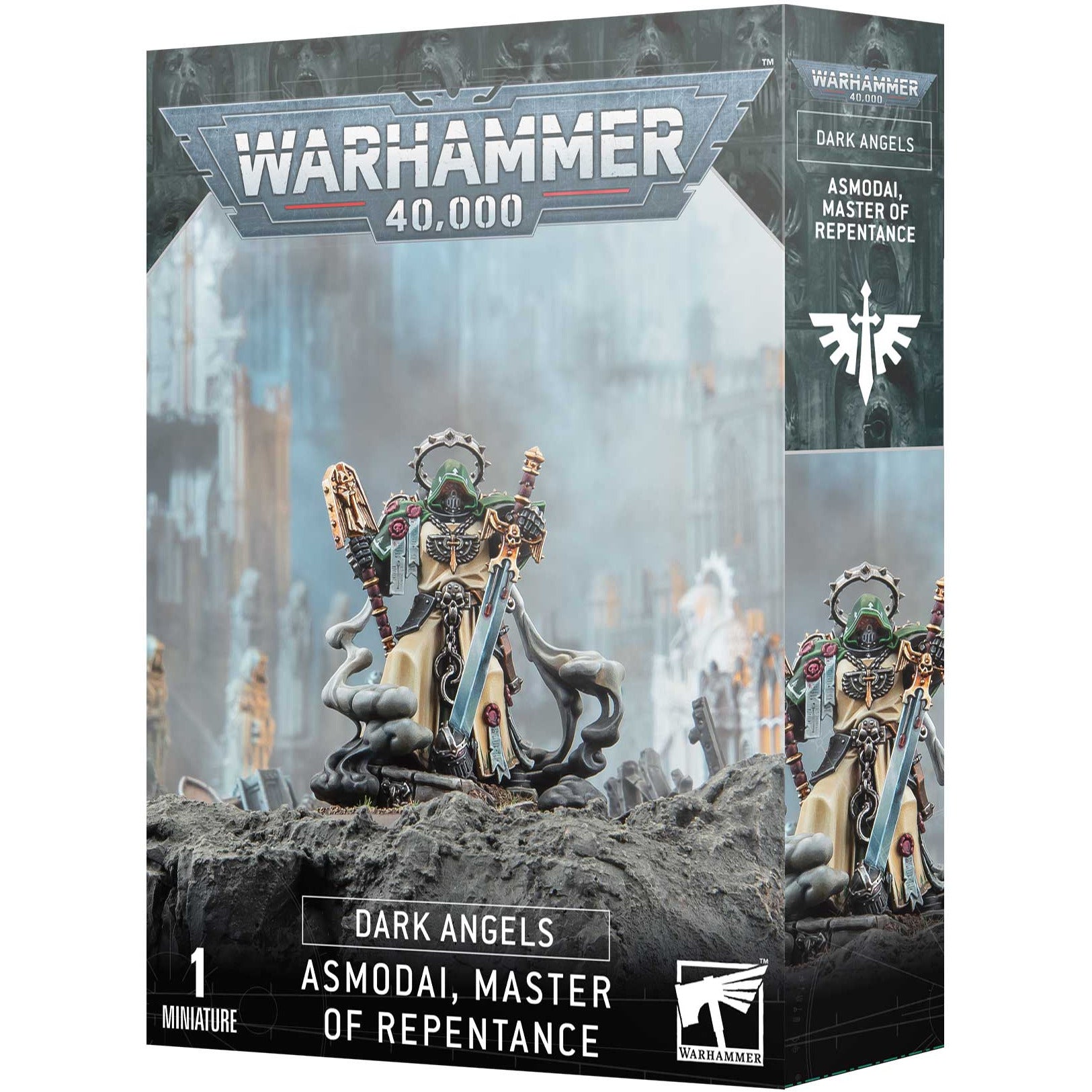 Dark Angels Asmodai Master of Repentance - Warhammer 40K Miniature for Tabletop Gaming & Collecting | Perfect for Battle Scenes & Display