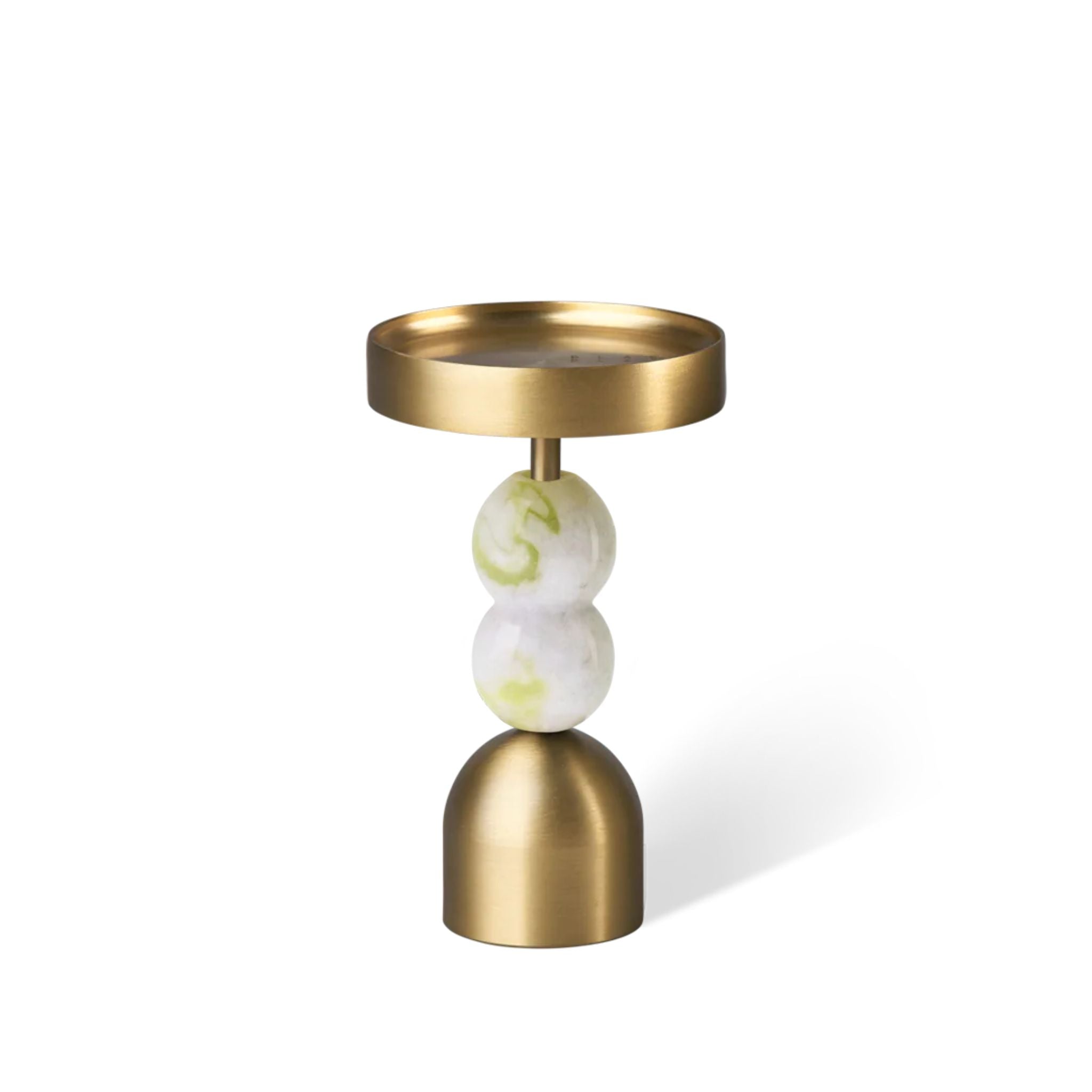 BLACK BLAZE Gourd Gorgeous Candle Holder - Medium Size Yellow Speckle Design for Home Decor, Wedding Centerpieces & Boho Chic Interiors