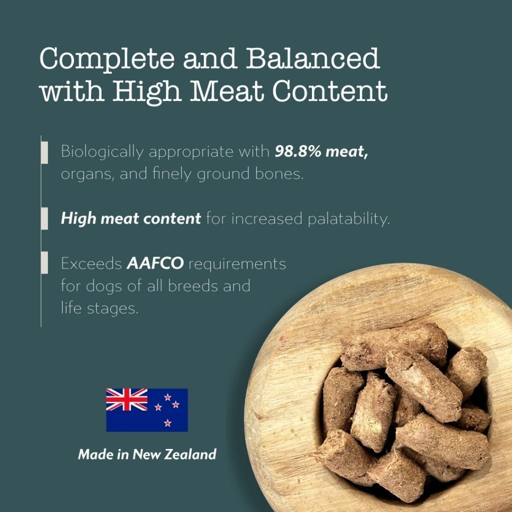 Boneve Freeze Dried Dog Food - 5g Trial Pack | Grain-Free Raw Beef & Hoki with Vitamin C | Boosts Immunity, Skin & Coat Health | Perfect for Travel, Training & Picky Eaters