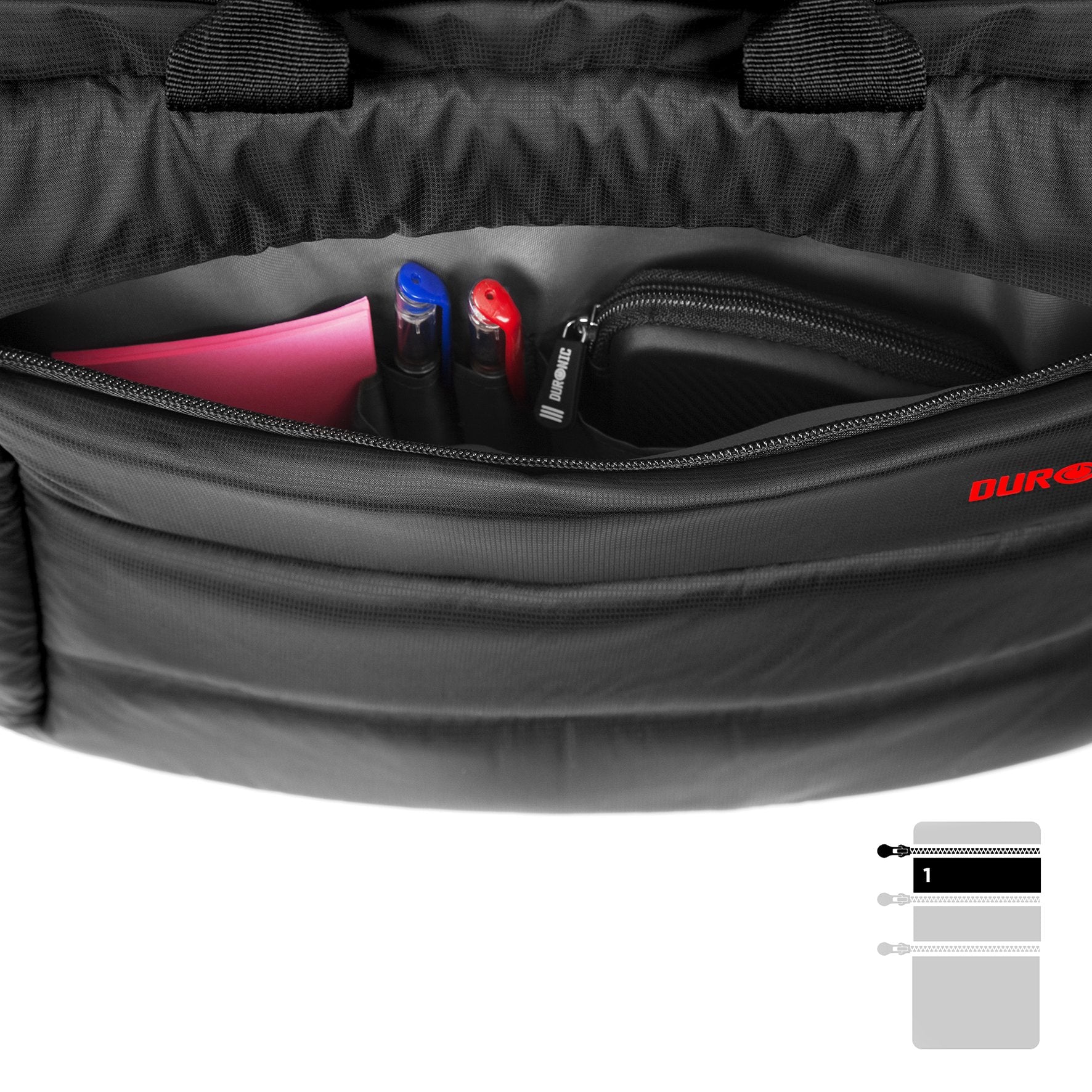 Duronic LB12 Waterproof Nylon Messenger Bag for Men & Women - 15.6