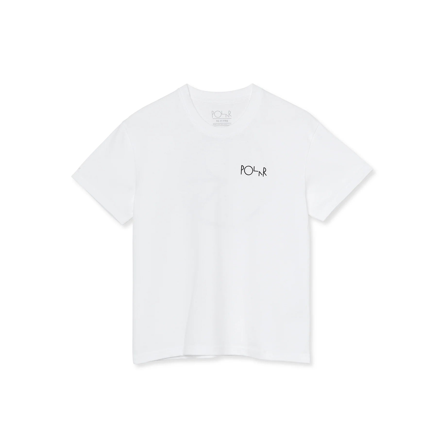 Polar Stroke Logo Tee Jr. - White Cotton T-Shirt for Kids & Teens | Casual Wear, School Outfits, Family Matching