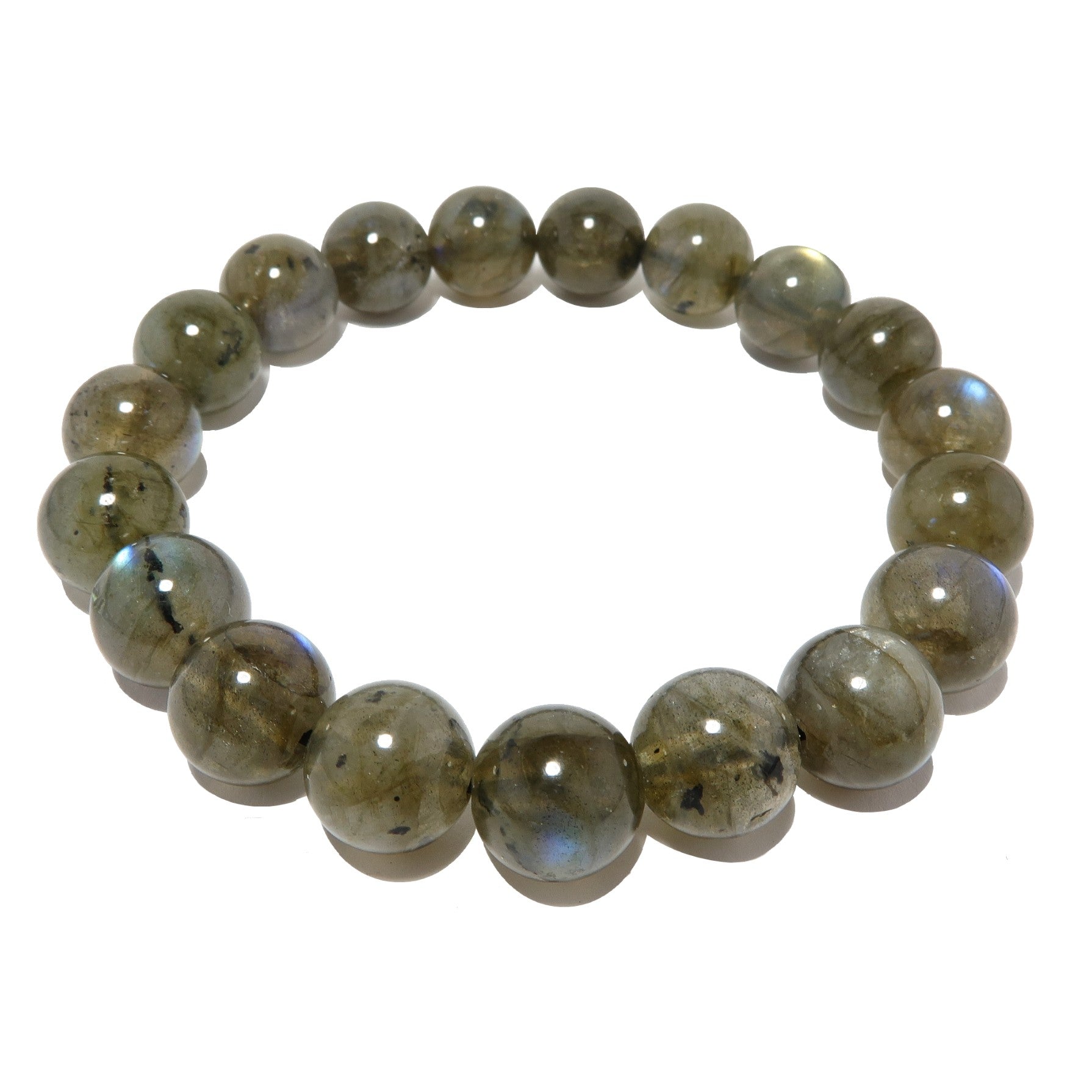 Labradorite Rainbow Bracelet - Natural Stone Healing Jewelry for Women, Men | Spiritual Protection, Chakra Balancing | Perfect for Meditation, Yoga & Gifting