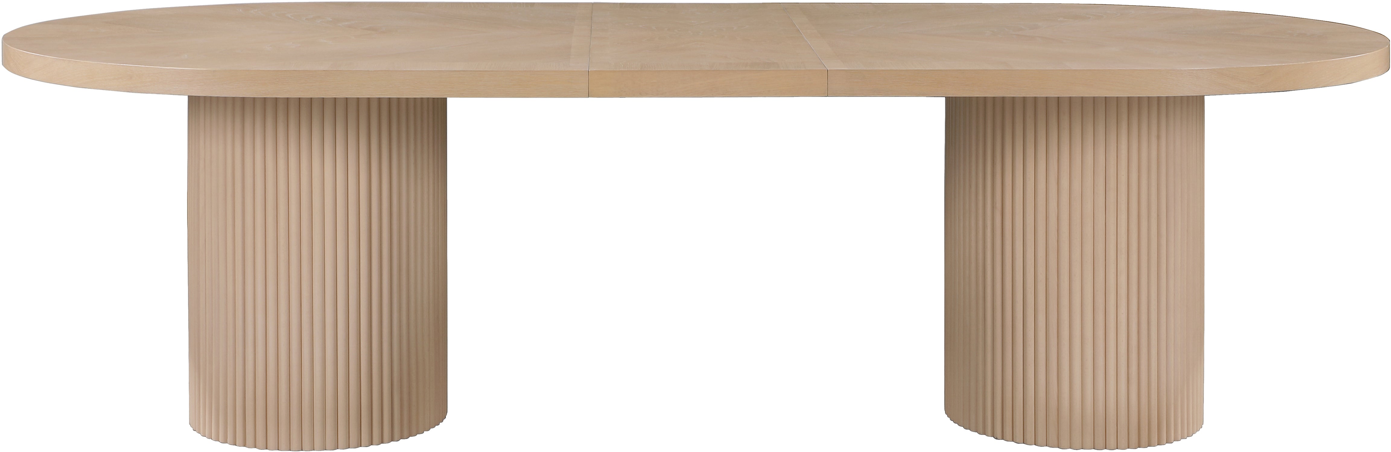 Belinda Solid Oak Dining Table - Rustic Farmhouse Style - 3-Piece Set for Kitchen & Dining Room - Perfect for Family Gatherings & Dinner Parties