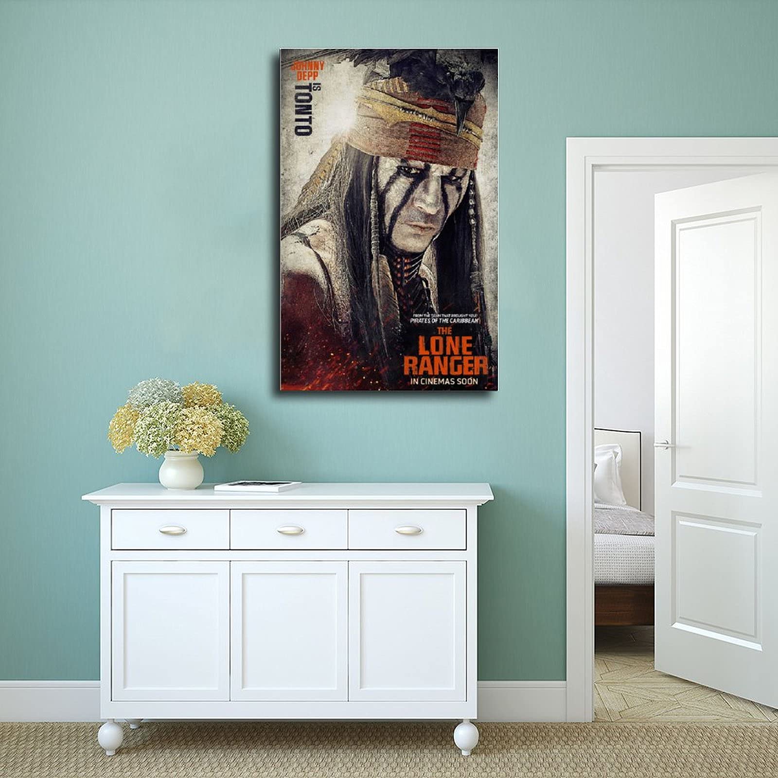 The Lone Ranger Movie Poster Canvas Wall Art - 12x18inch (30x45cm) Unframed Print for Bedroom, Living Room & Office Decor | Western Theme Home Decoration & Gift Idea